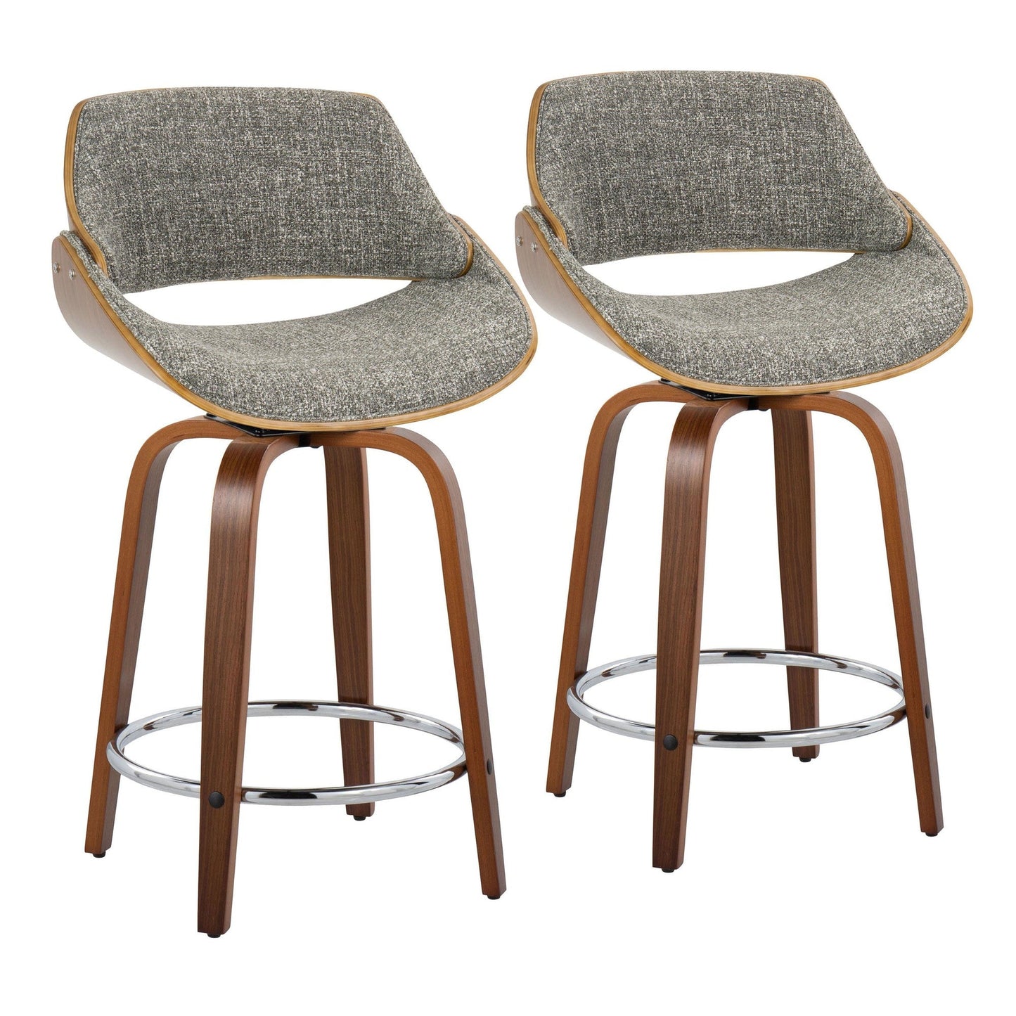 Majestic Office Furniture 24" Fixed-Height Counter Stool - Set of 2