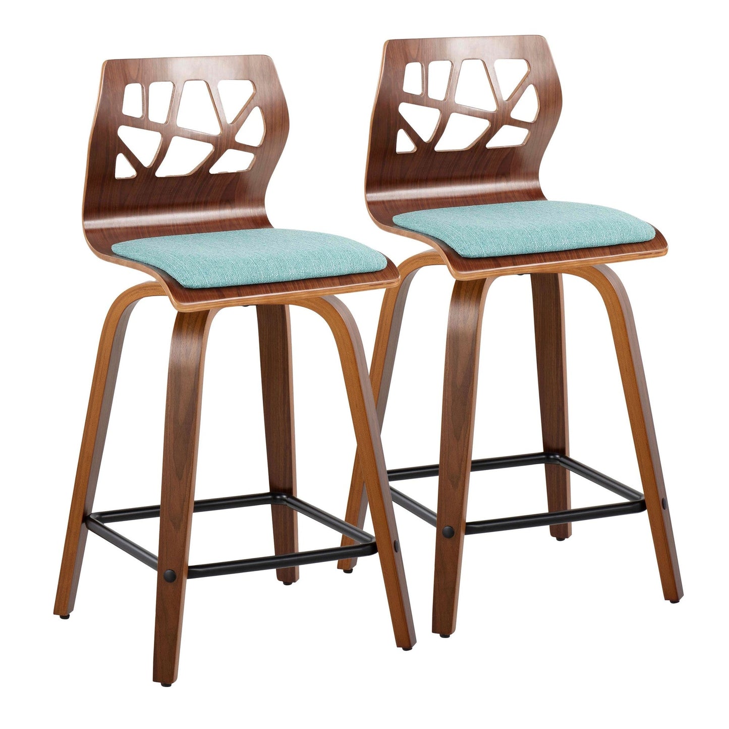 Majestic Office Furniture 24" Fixed-Height Counter Stool - Set of 2