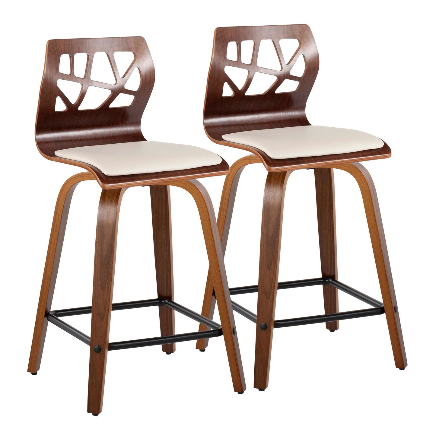 Majestic Office Furniture 24" Fixed-Height Counter Stool - Set of 2