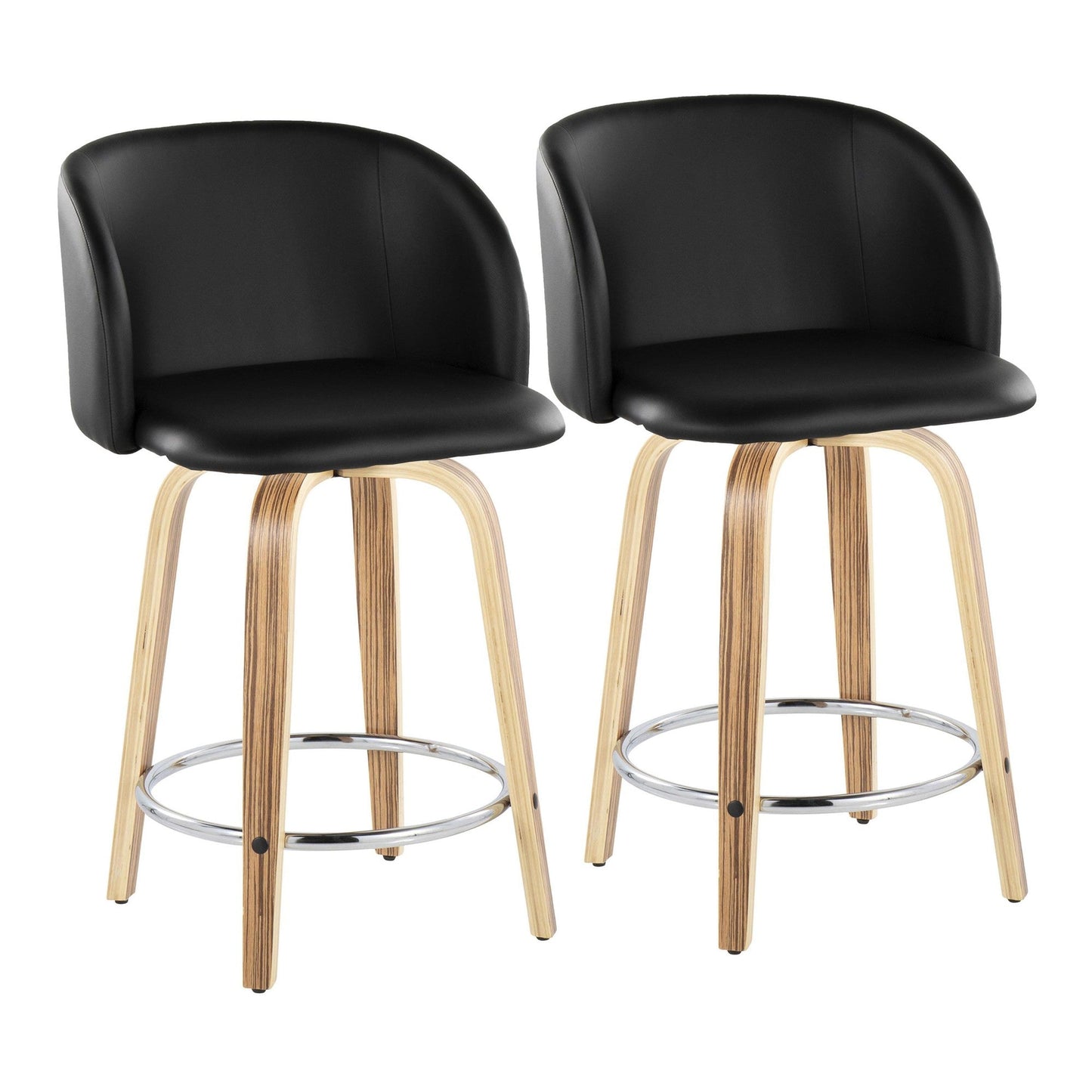 Majestic Office Furniture 24" Fixed-Height Counter Stool - Set of 2