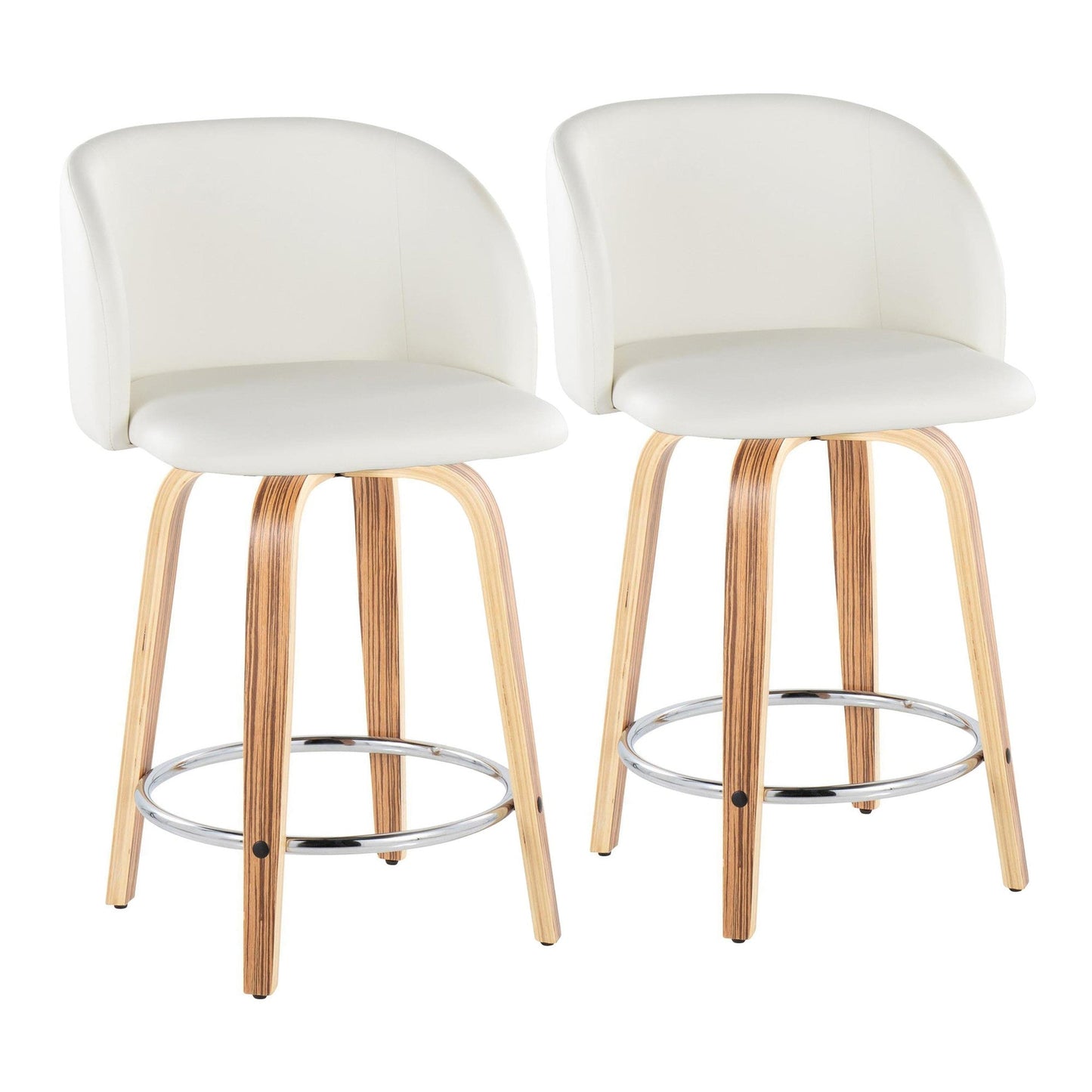 Majestic Office Furniture 24" Fixed-Height Counter Stool - Set of 2