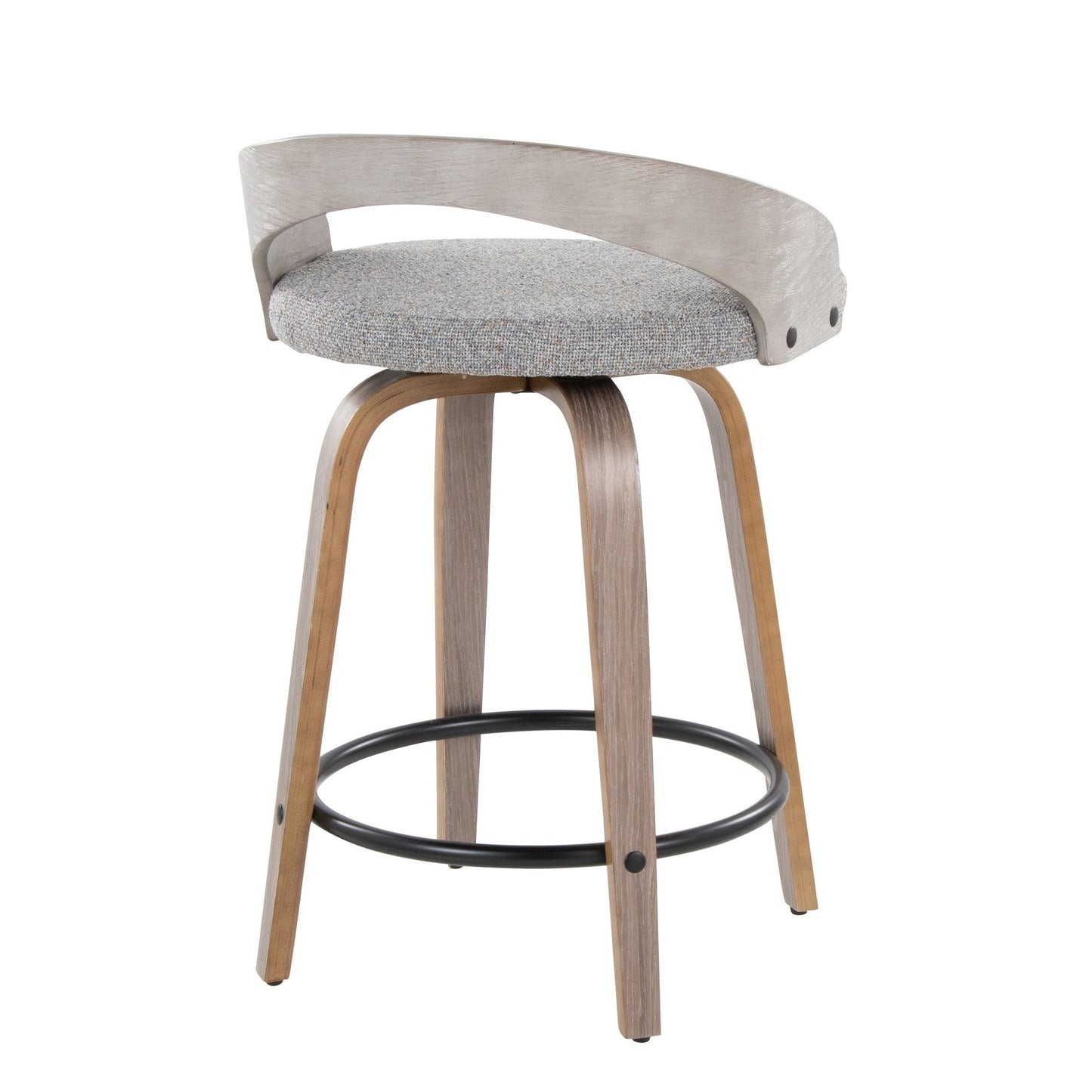 Majestic Office Furniture 24" Fixed-Height Counter Stool - Set of 2