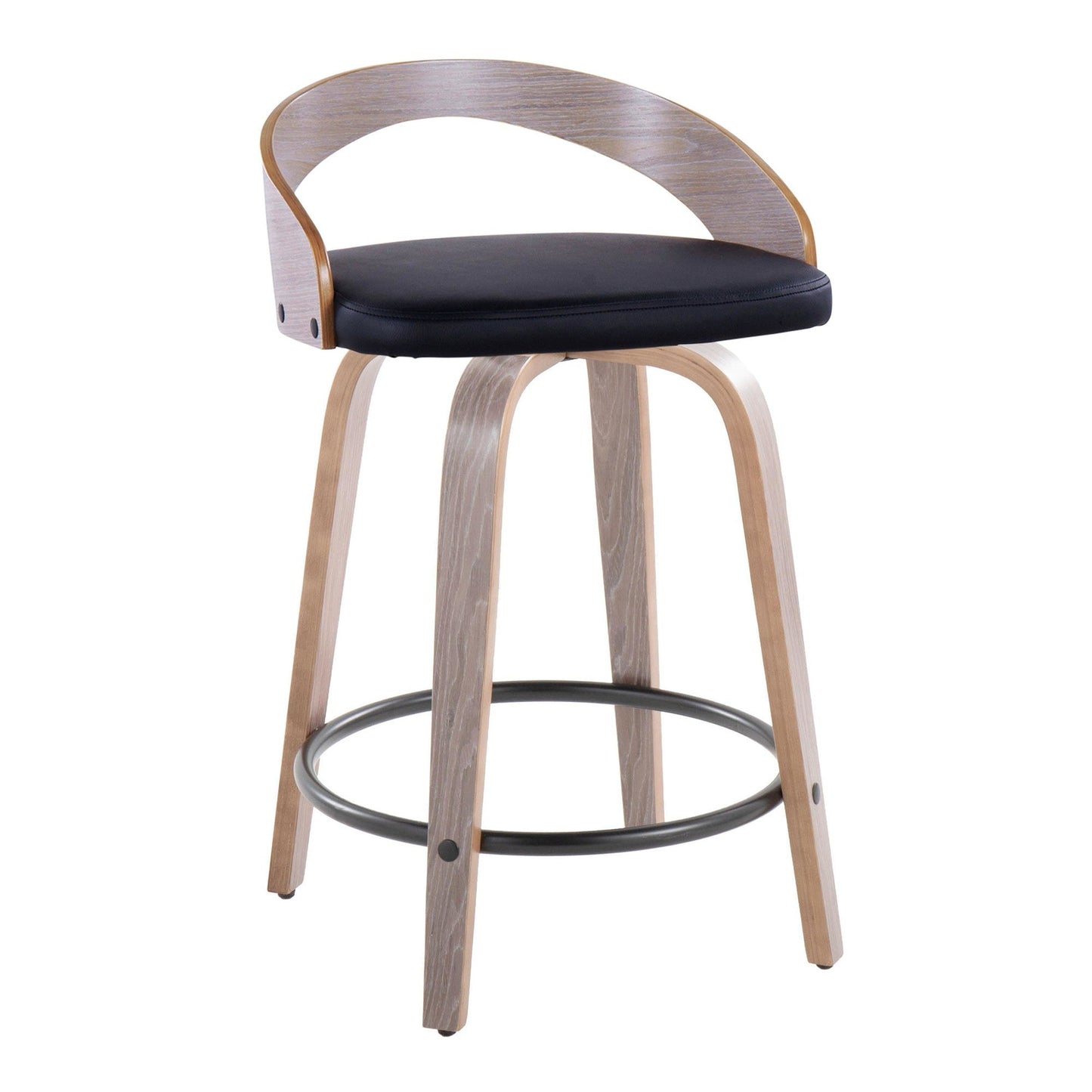 Majestic Office Furniture 24" Fixed-Height Counter Stool - Set of 2