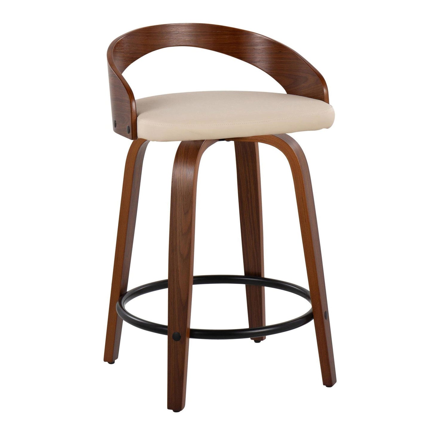 Majestic Office Furniture 24" Fixed-Height Counter Stool - Set of 2