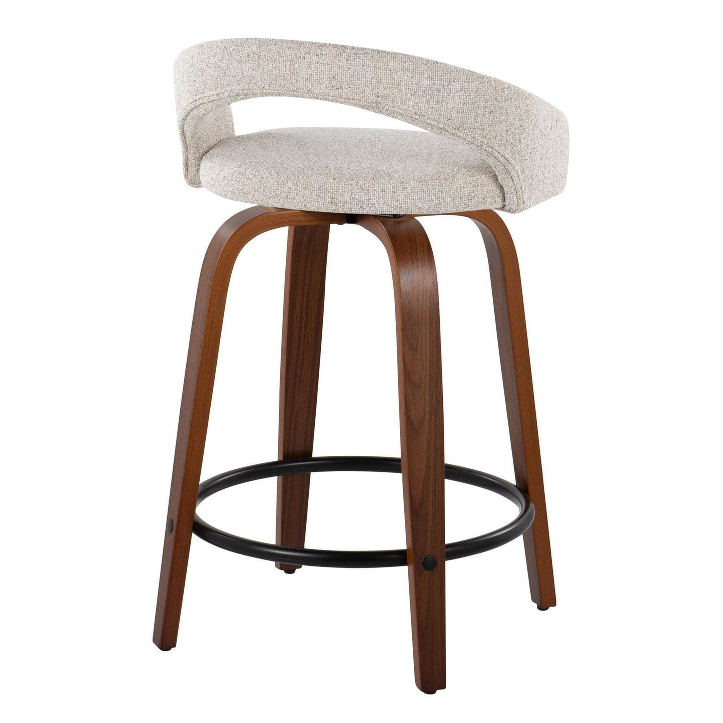 Majestic Office Furniture Upholstered 24" Fixed-Height Counter Stool - Set of 2