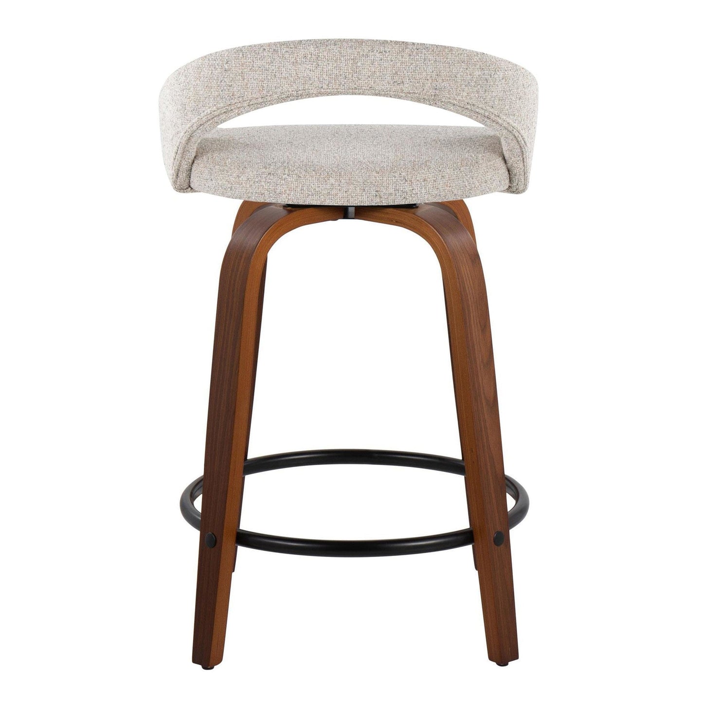 Majestic Office Furniture Upholstered 24" Fixed-Height Counter Stool - Set of 2