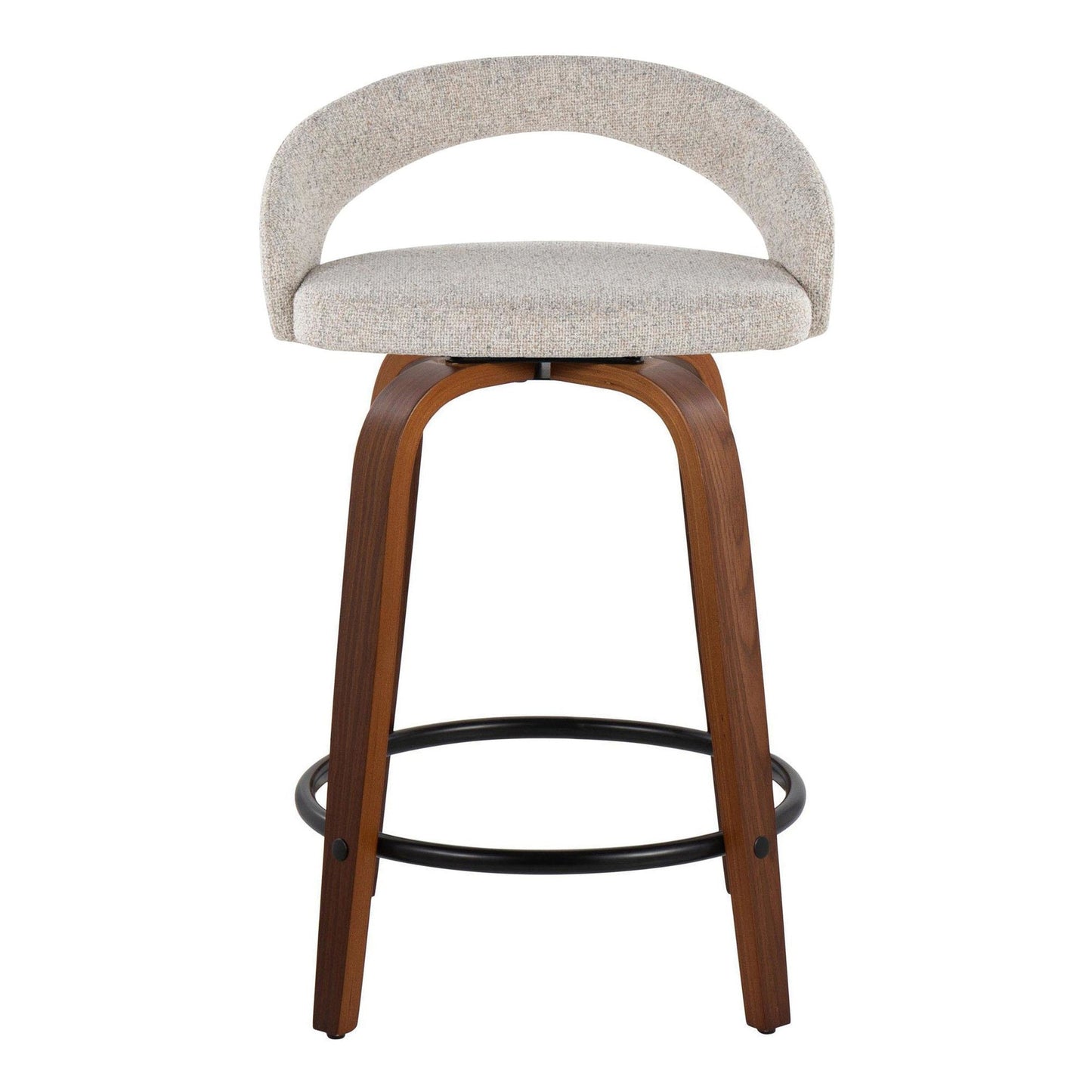 Majestic Office Furniture Upholstered 24" Fixed-Height Counter Stool - Set of 2