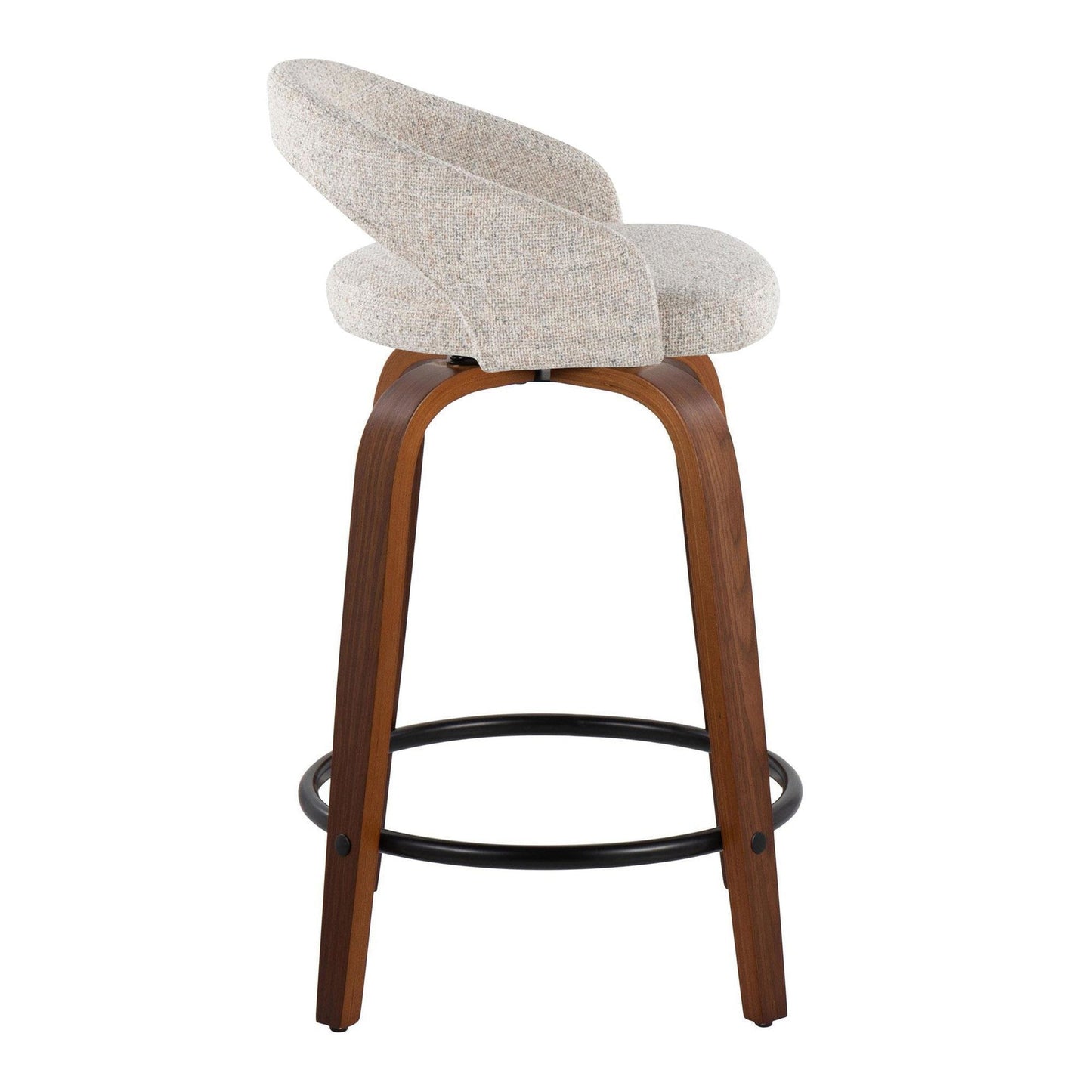 Majestic Office Furniture Upholstered 24" Fixed-Height Counter Stool - Set of 2