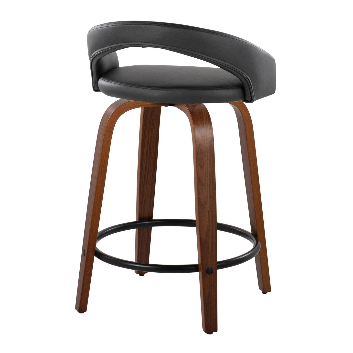 Majestic Office Furniture Upholstered 24" Fixed-Height Counter Stool - Set of 2