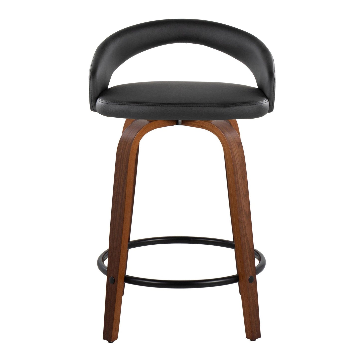 Majestic Office Furniture Upholstered 24" Fixed-Height Counter Stool - Set of 2