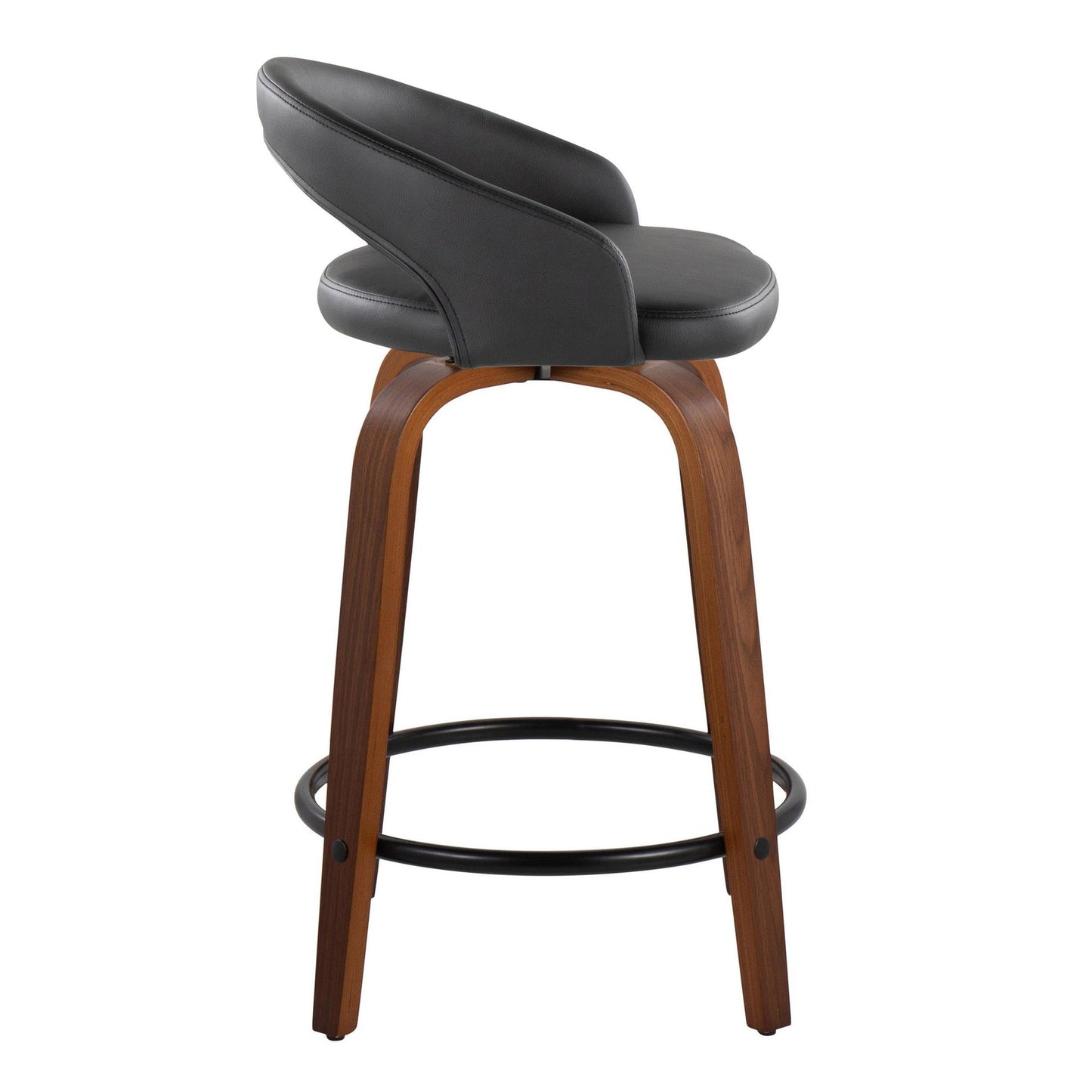 Majestic Office Furniture Upholstered 24" Fixed-Height Counter Stool - Set of 2