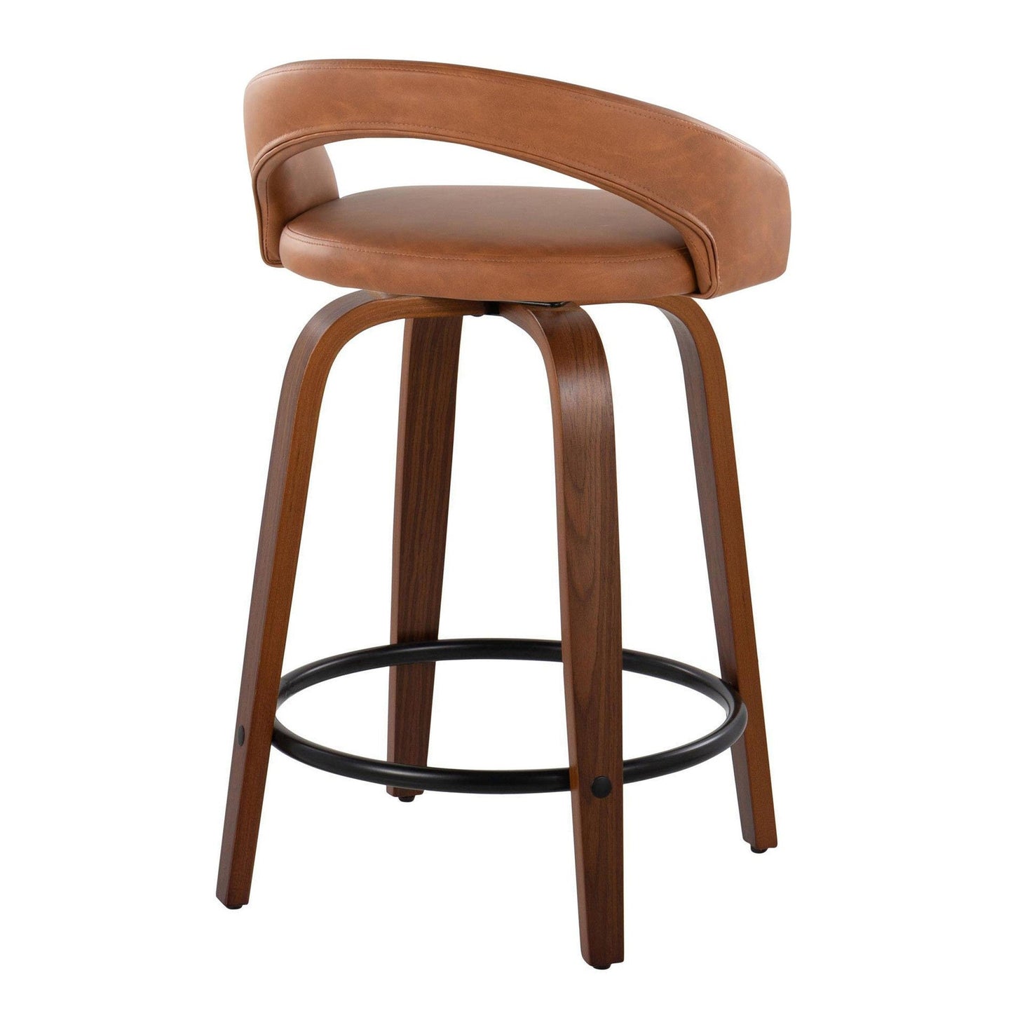 Majestic Office Furniture Upholstered 24" Fixed-Height Counter Stool - Set of 2