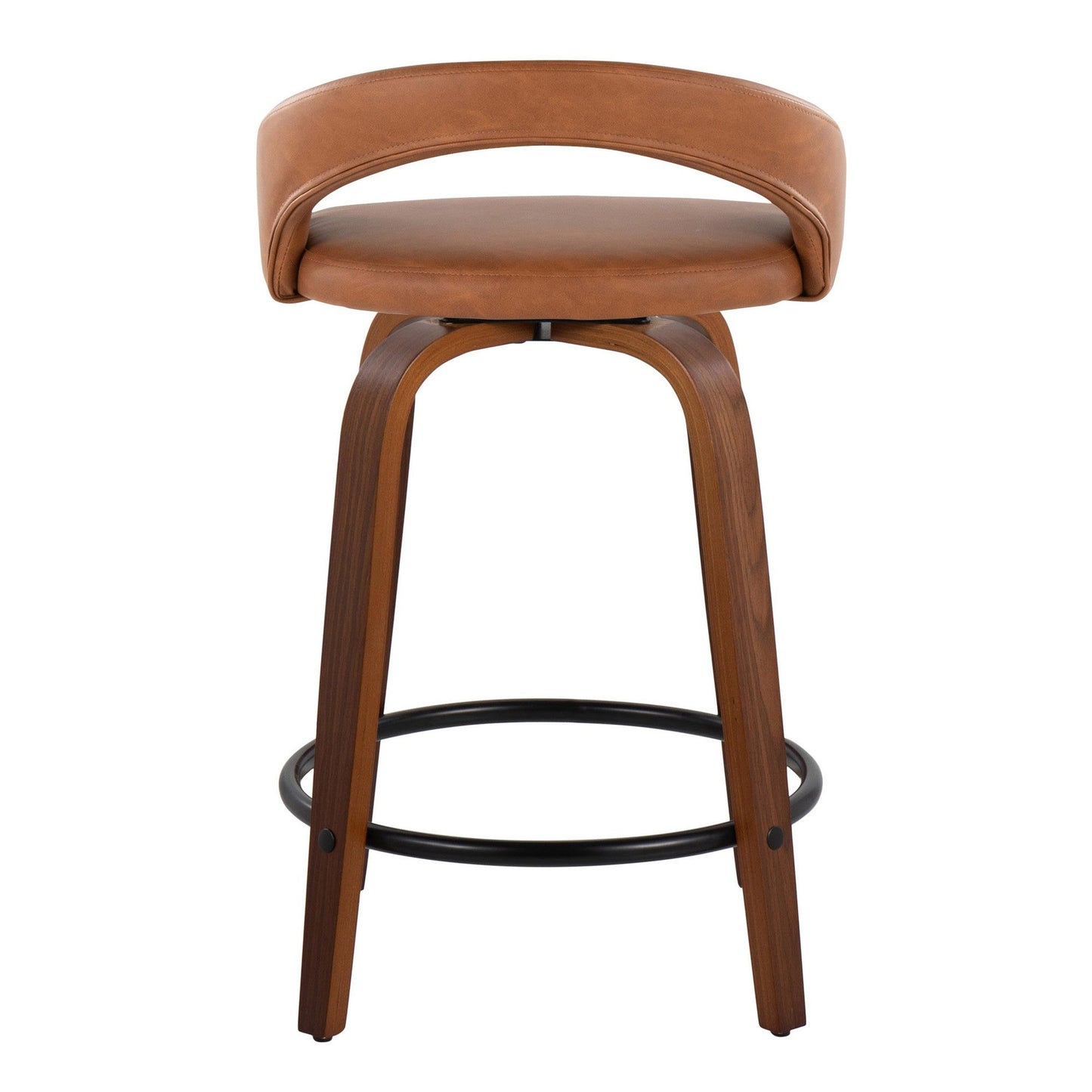 Majestic Office Furniture Upholstered 24" Fixed-Height Counter Stool - Set of 2