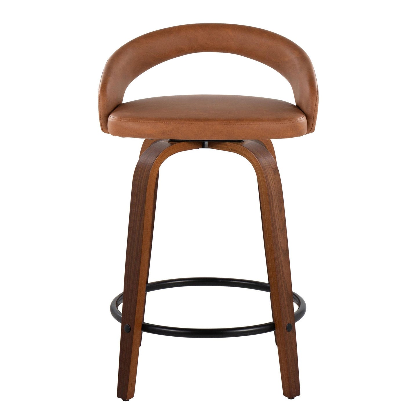 Majestic Office Furniture Upholstered 24" Fixed-Height Counter Stool - Set of 2