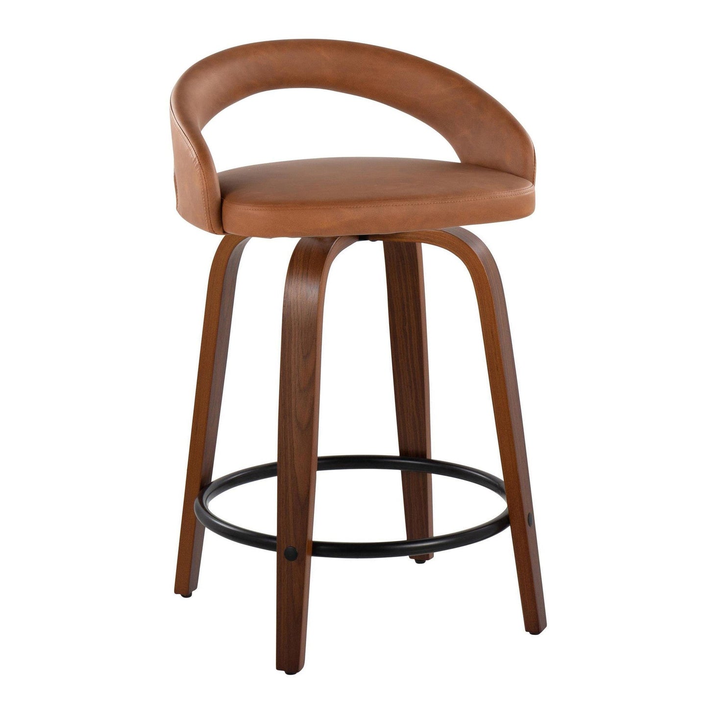 Majestic Office Furniture Upholstered 24" Fixed-Height Counter Stool - Set of 2