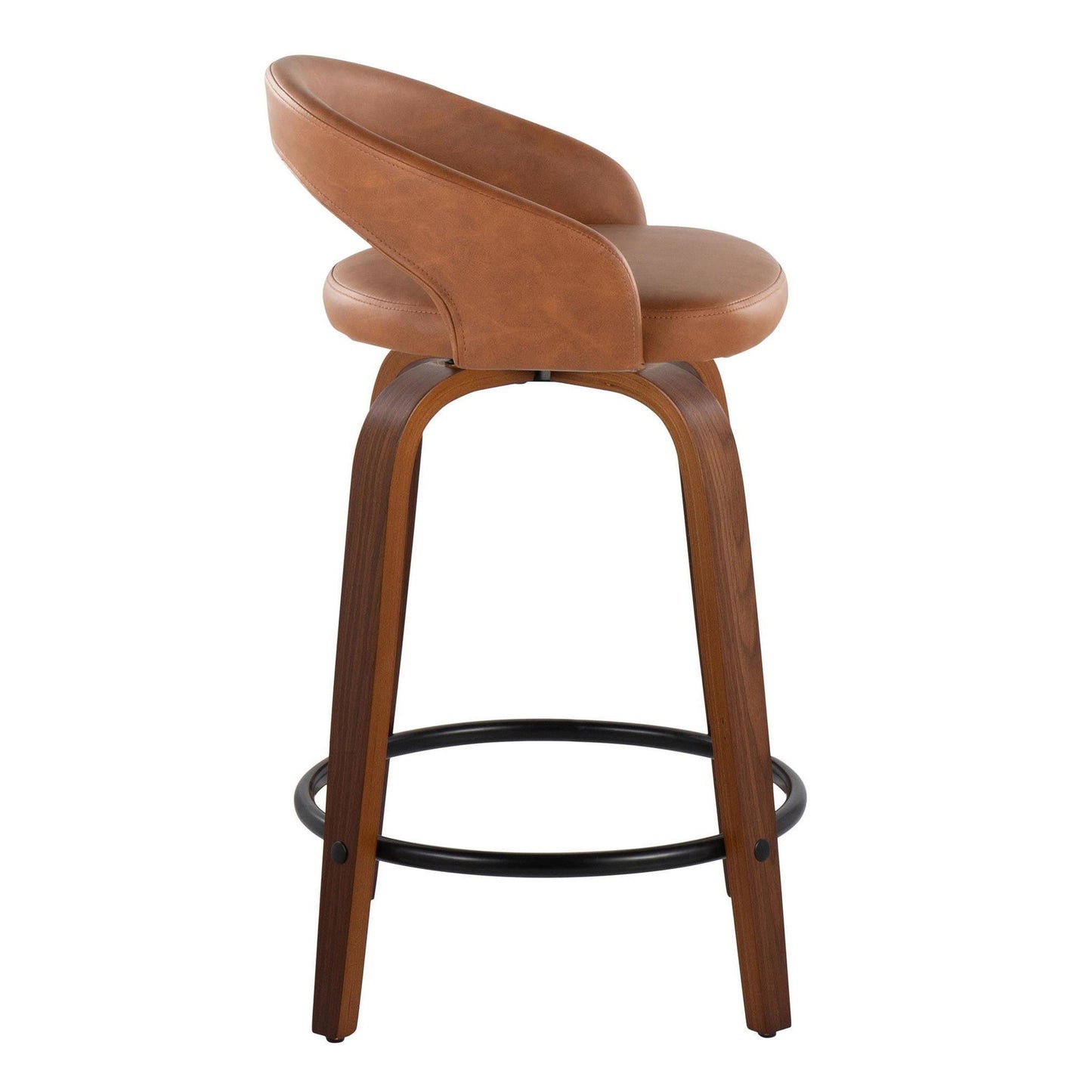 Majestic Office Furniture Upholstered 24" Fixed-Height Counter Stool - Set of 2