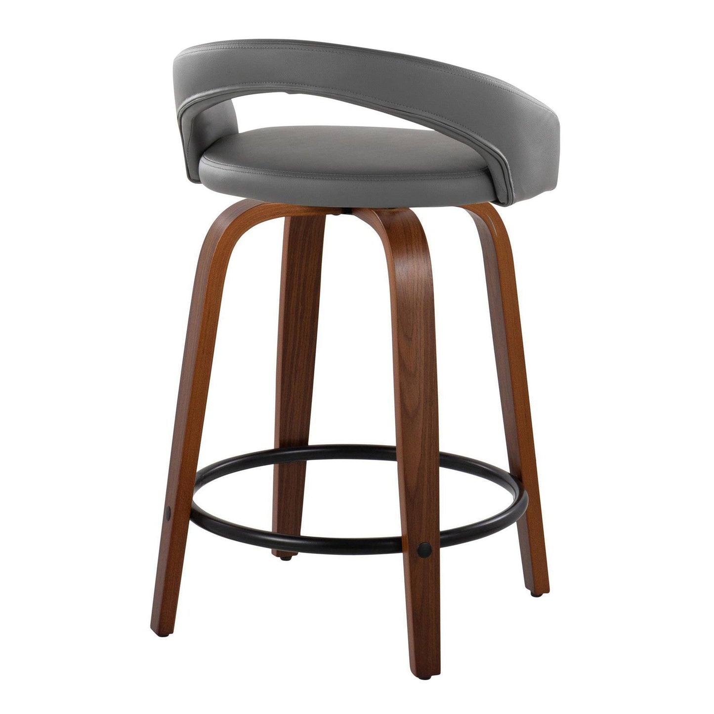 Majestic Office Furniture Upholstered 24" Fixed-Height Counter Stool - Set of 2