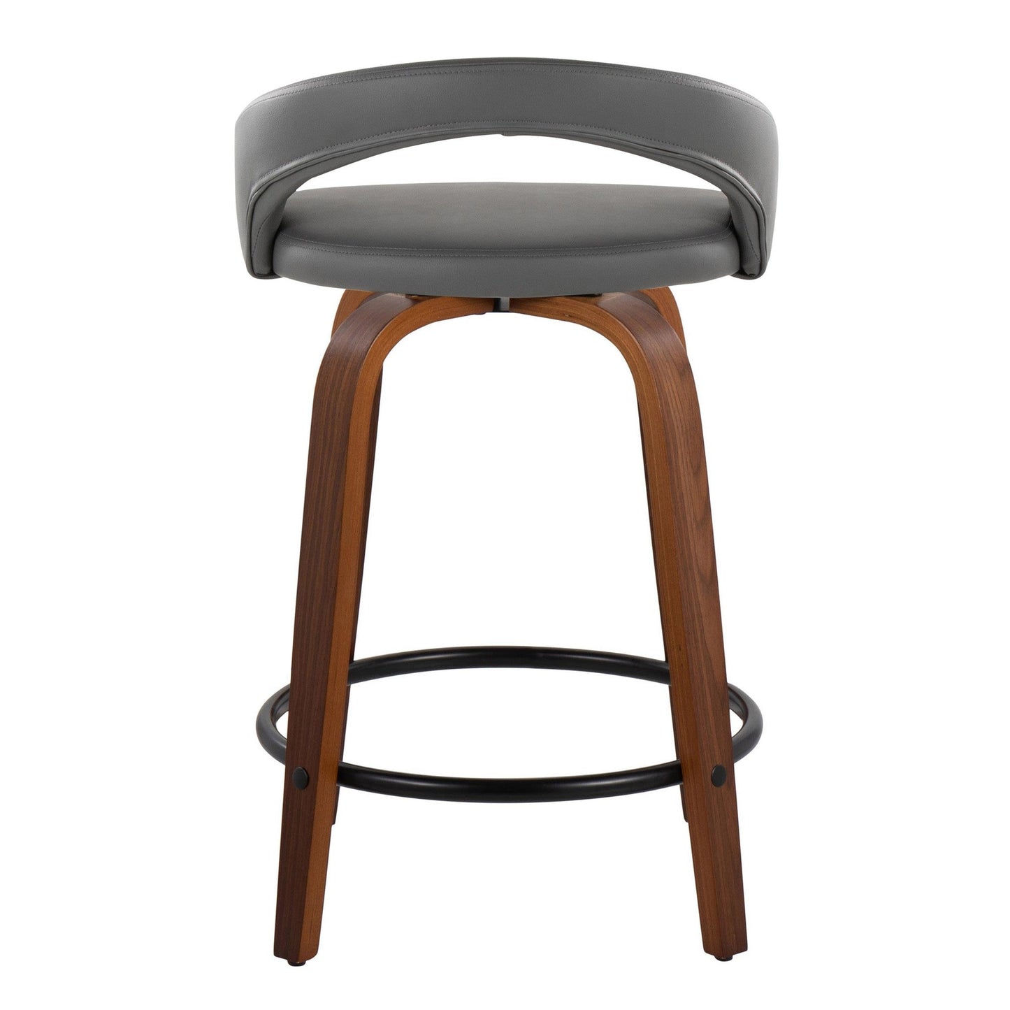Majestic Office Furniture Upholstered 24" Fixed-Height Counter Stool - Set of 2