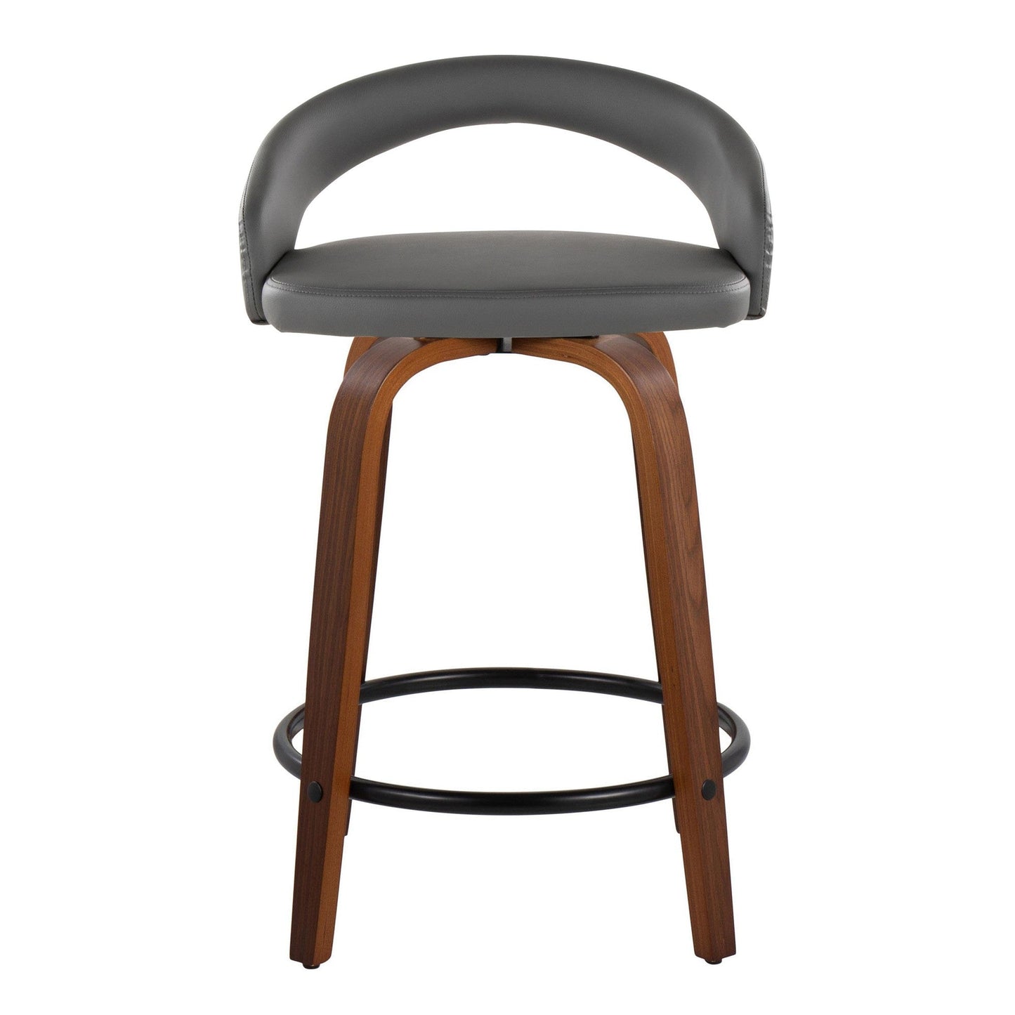 Majestic Office Furniture Upholstered 24" Fixed-Height Counter Stool - Set of 2