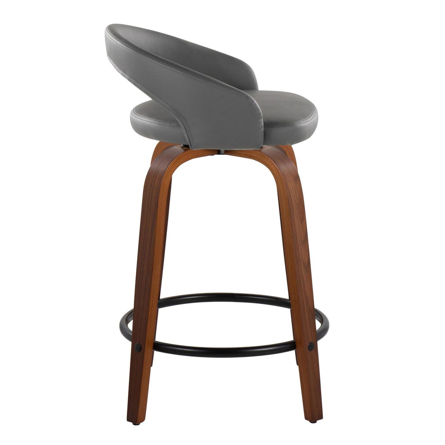 Majestic Office Furniture Upholstered 24" Fixed-Height Counter Stool - Set of 2