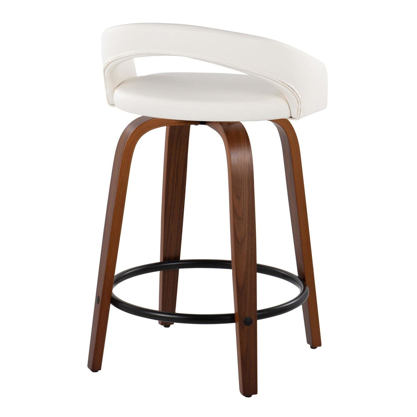Majestic Office Furniture Upholstered 24" Fixed-Height Counter Stool - Set of 2