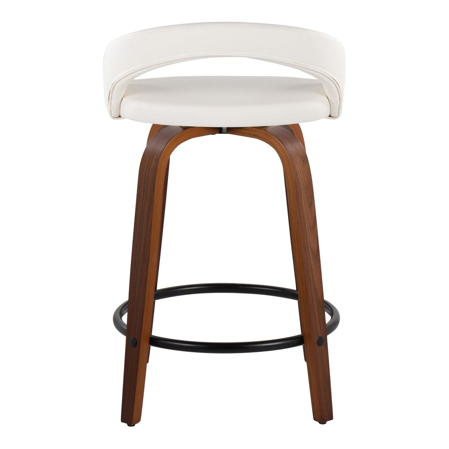 Majestic Office Furniture Upholstered 24" Fixed-Height Counter Stool - Set of 2