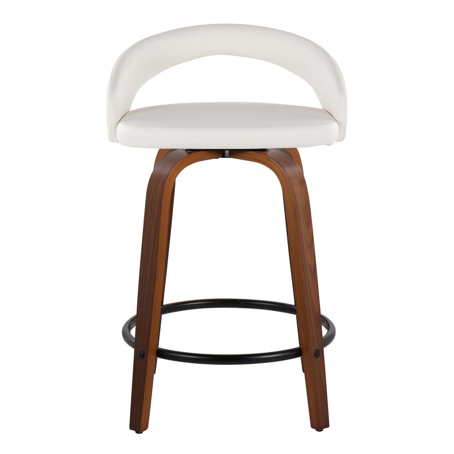 Majestic Office Furniture Upholstered 24" Fixed-Height Counter Stool - Set of 2