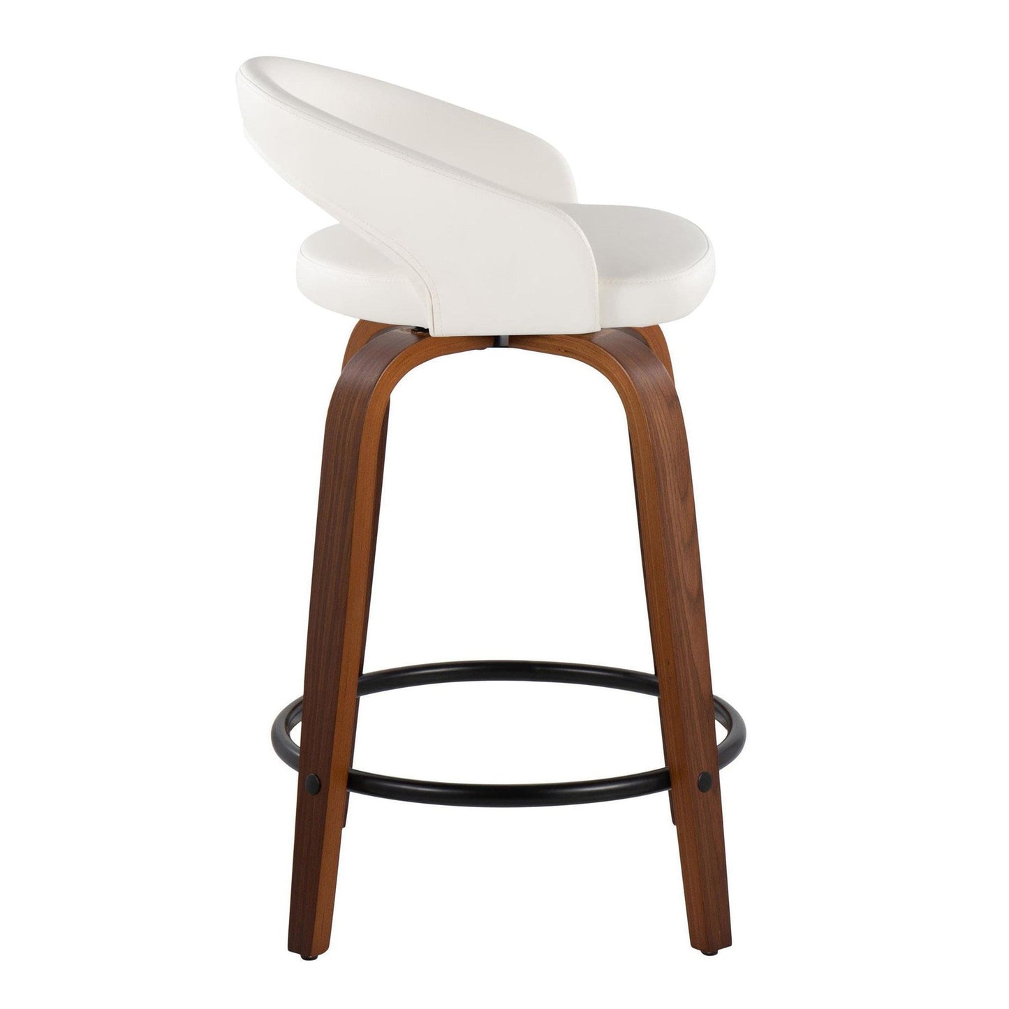 Majestic Office Furniture Upholstered 24" Fixed-Height Counter Stool - Set of 2