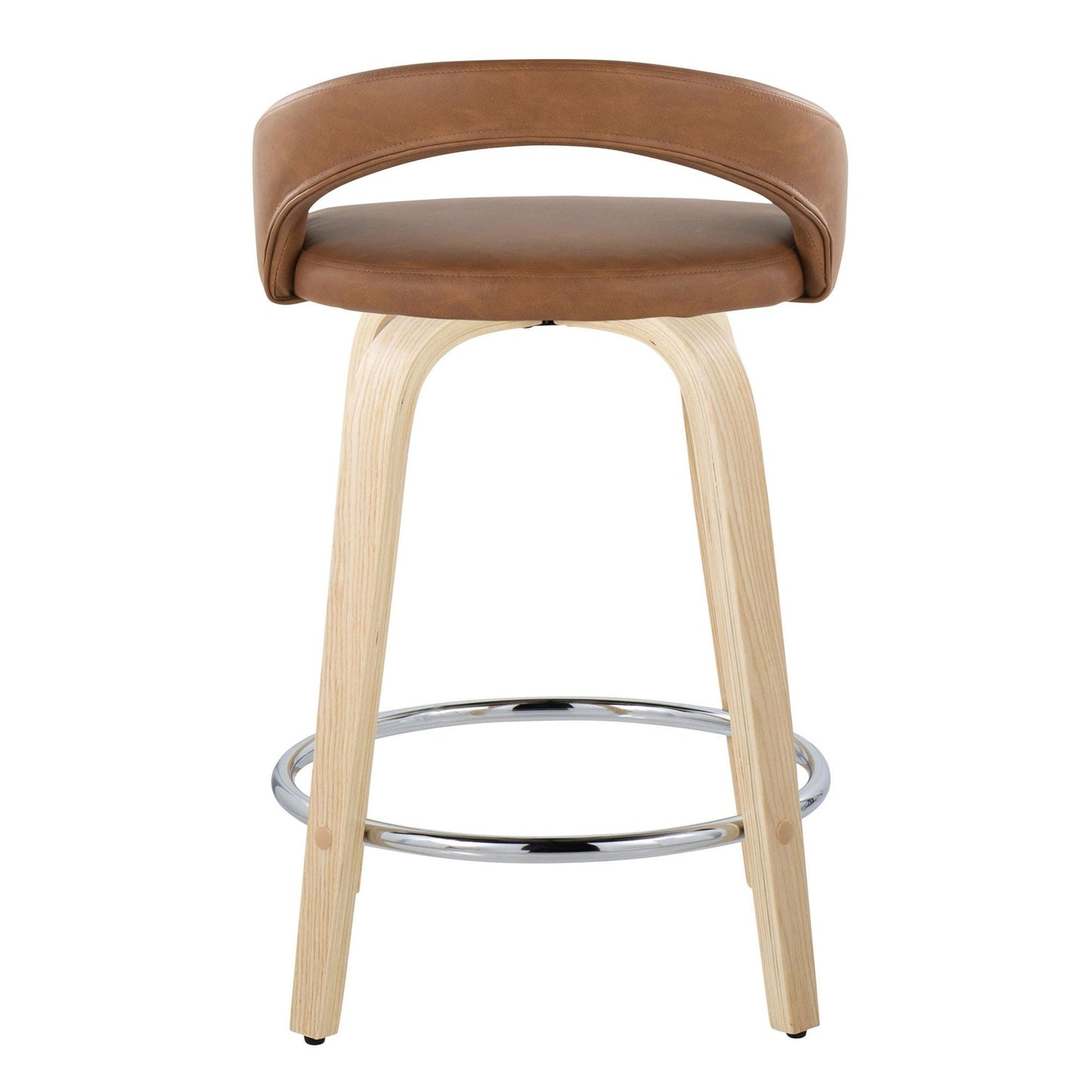 Majestic Office Furniture Upholstered 24" Fixed-Height Counter Stool - Set of 2