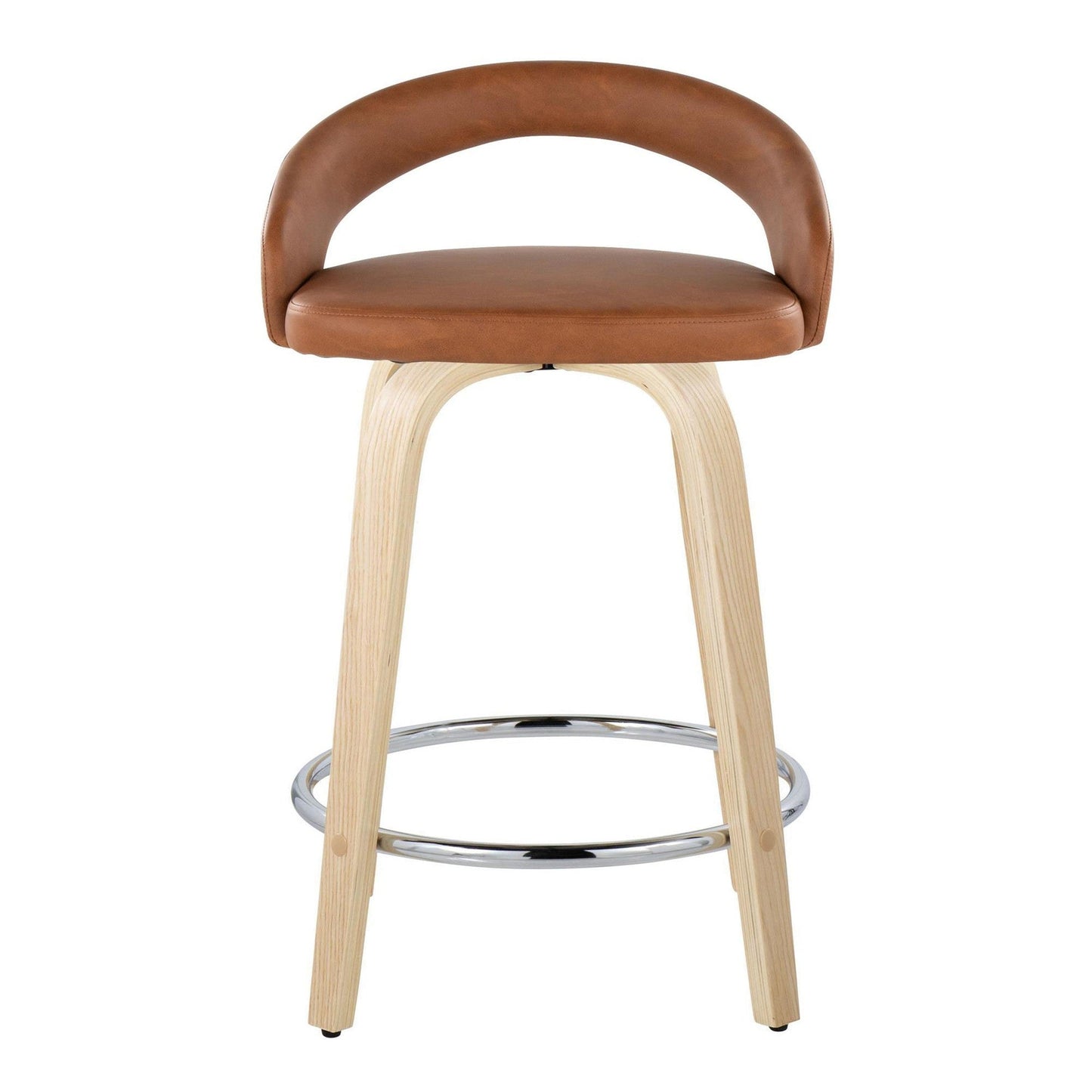 Majestic Office Furniture Upholstered 24" Fixed-Height Counter Stool - Set of 2