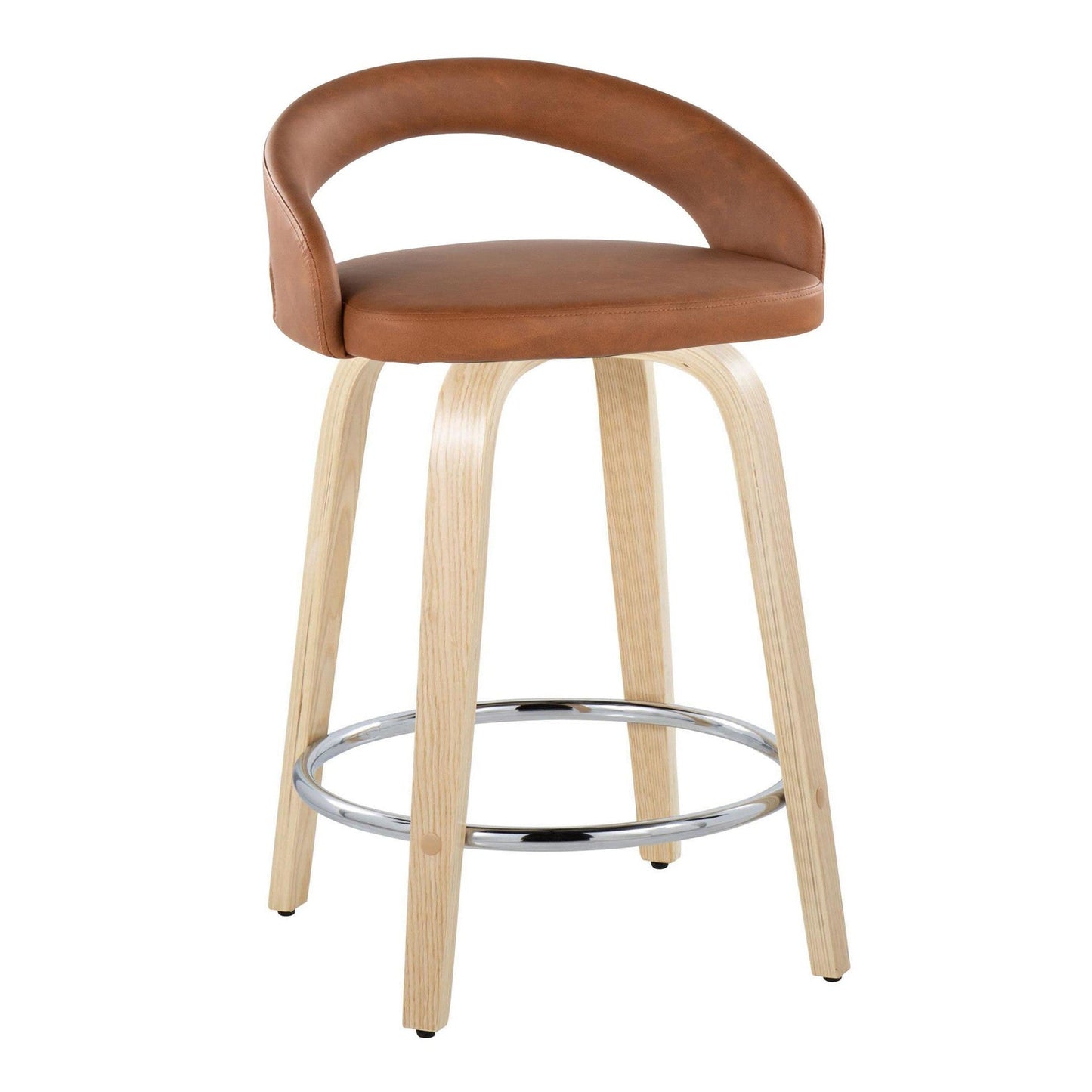 Majestic Office Furniture Upholstered 24" Fixed-Height Counter Stool - Set of 2