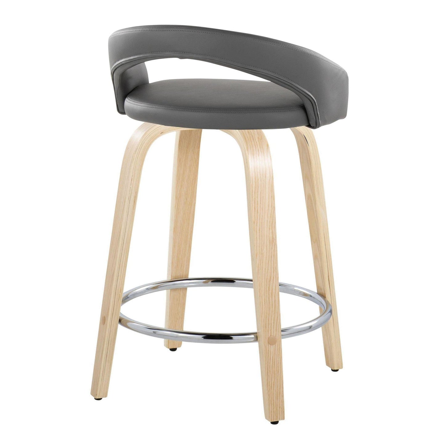 Majestic Office Furniture Upholstered 24" Fixed-Height Counter Stool - Set of 2
