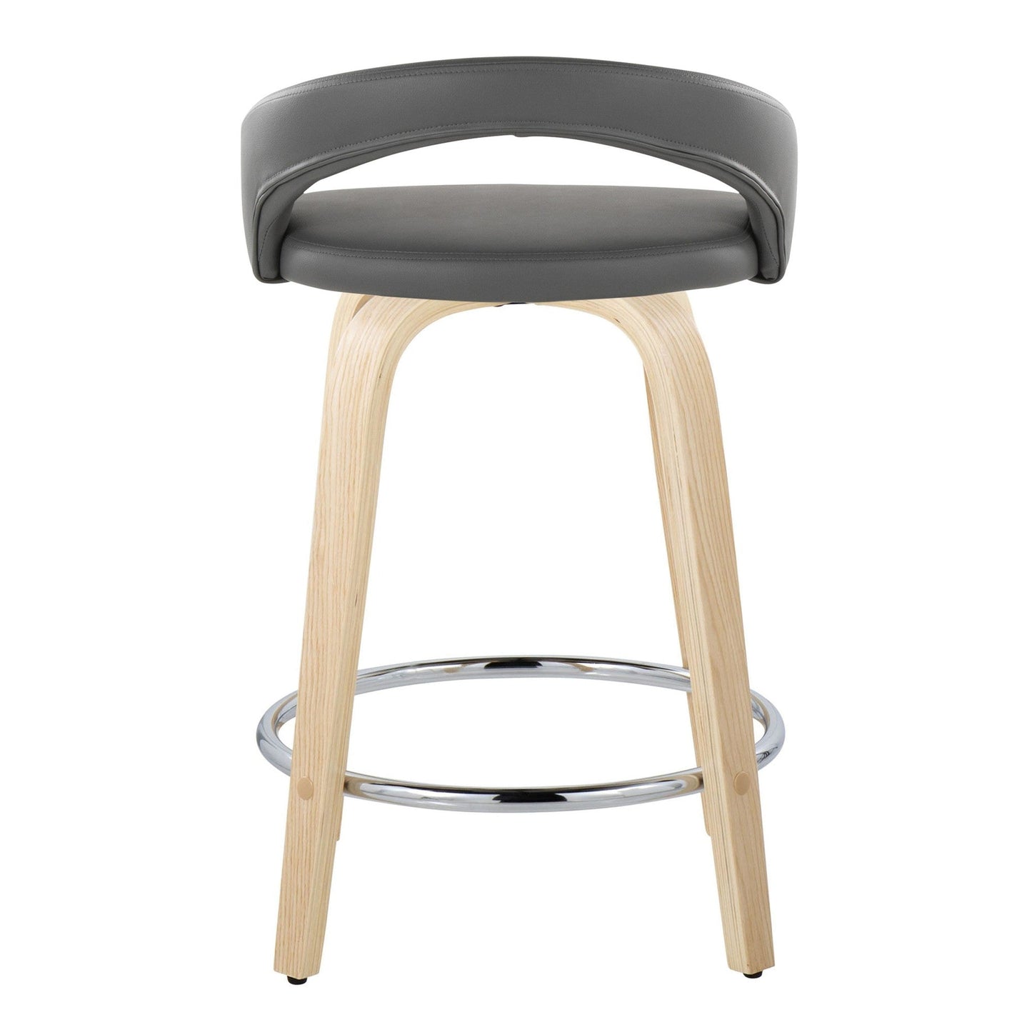 Majestic Office Furniture Upholstered 24" Fixed-Height Counter Stool - Set of 2