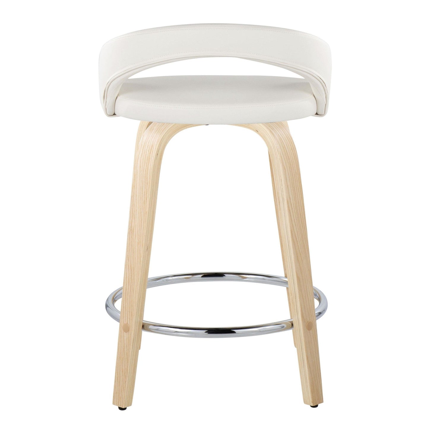 Majestic Office Furniture Upholstered 24" Fixed-Height Counter Stool - Set of 2