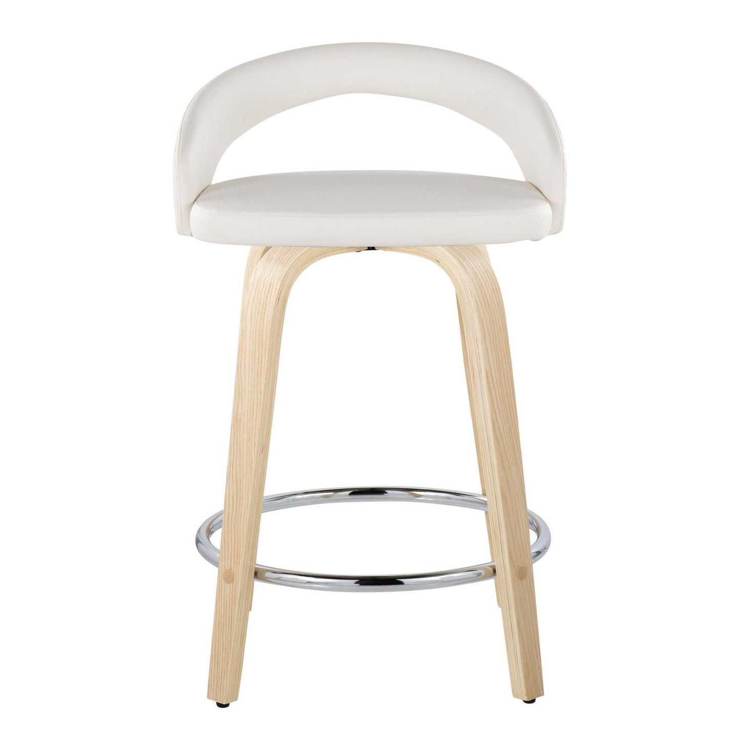 Majestic Office Furniture Upholstered 24" Fixed-Height Counter Stool - Set of 2