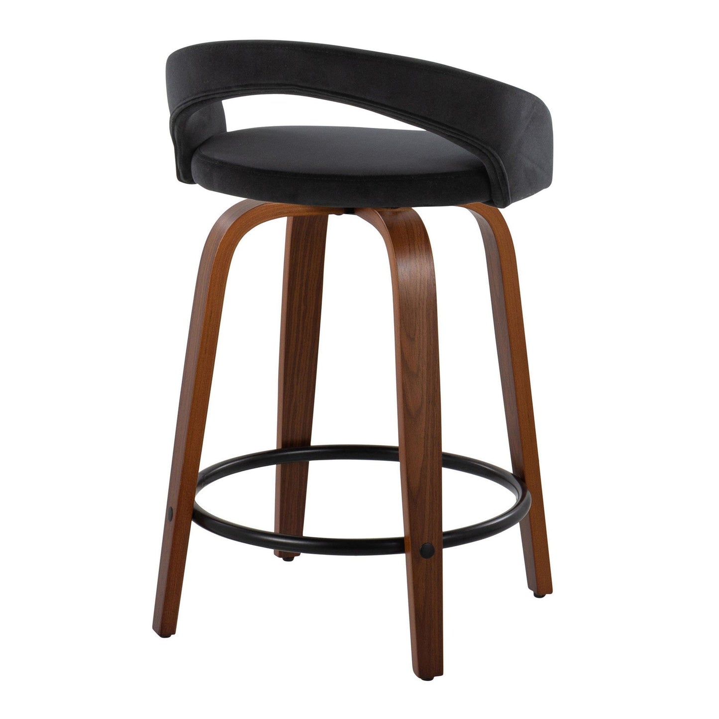 Majestic Office Furniture Upholstered 24" Fixed-Height Counter Stool - Set of 2