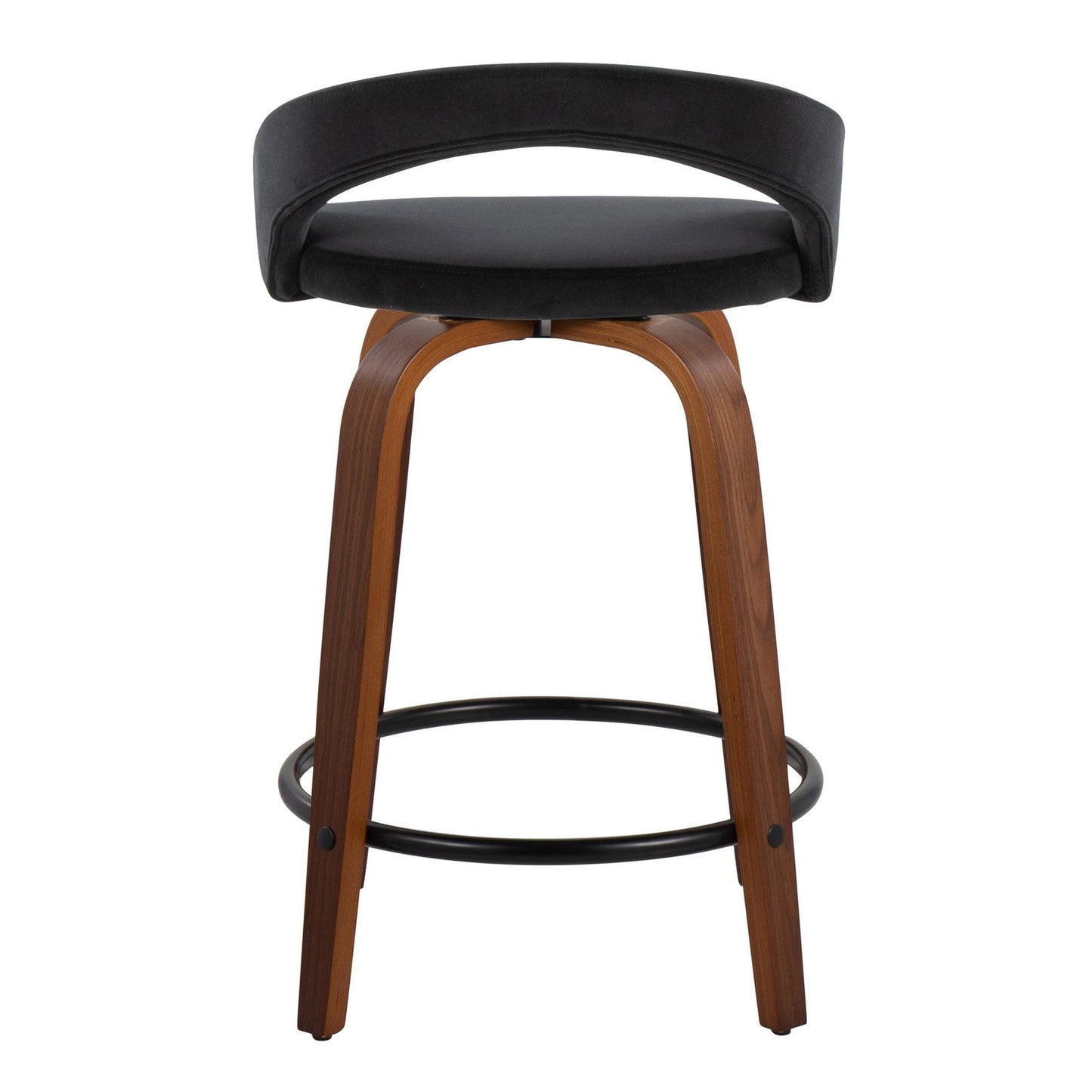 Majestic Office Furniture Upholstered 24" Fixed-Height Counter Stool - Set of 2