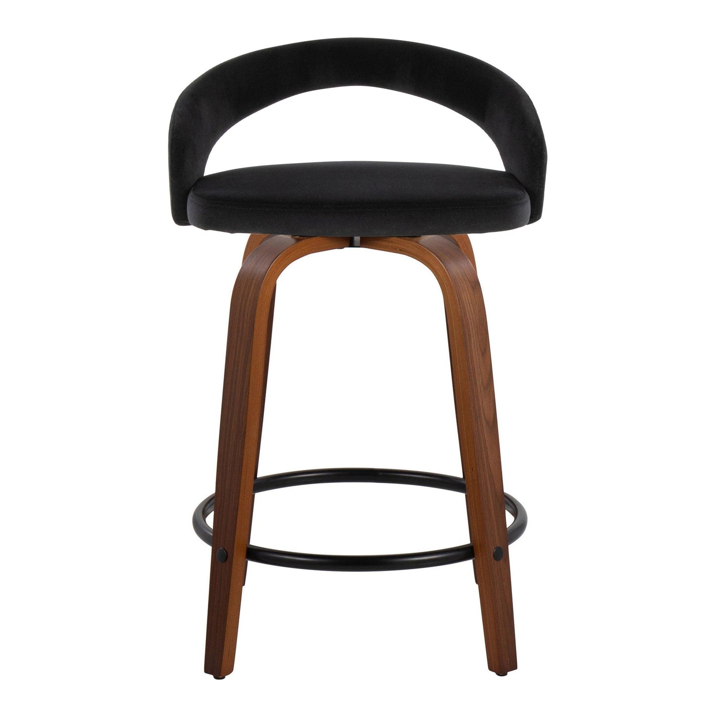 Majestic Office Furniture Upholstered 24" Fixed-Height Counter Stool - Set of 2