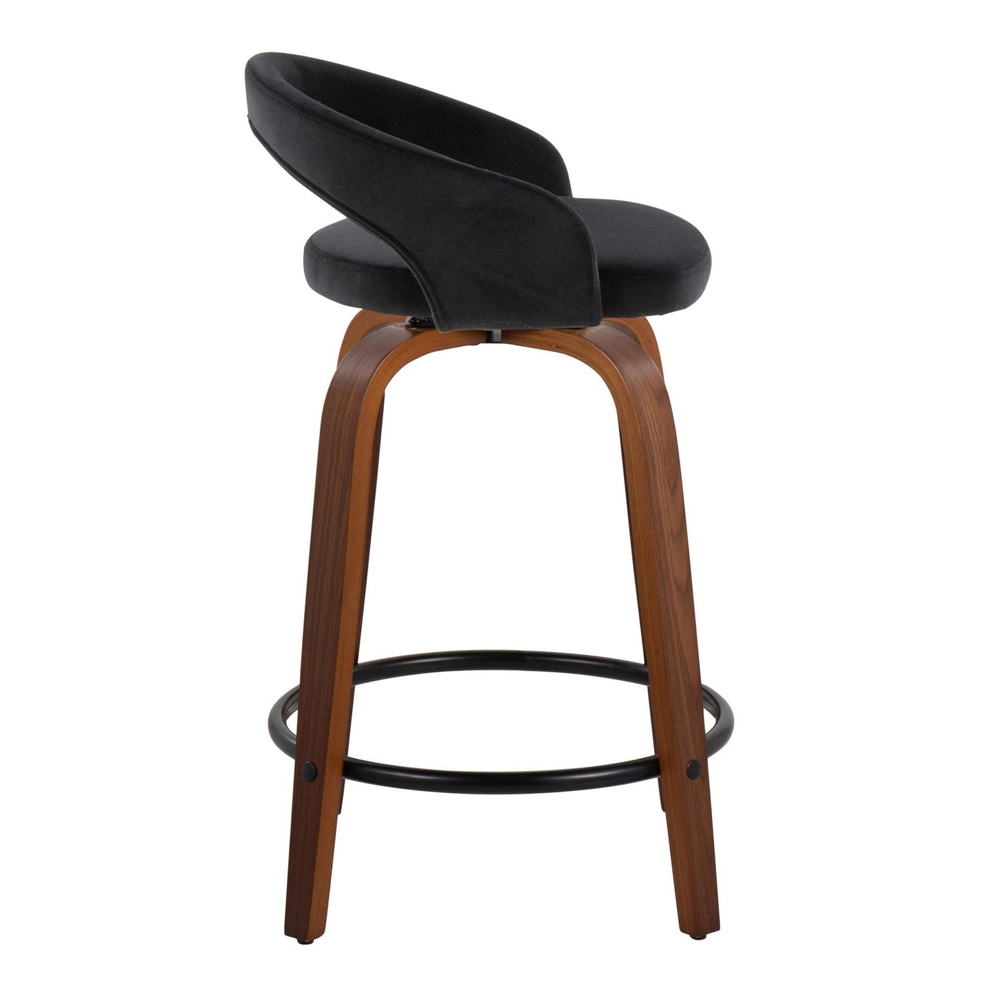 Majestic Office Furniture Upholstered 24" Fixed-Height Counter Stool - Set of 2