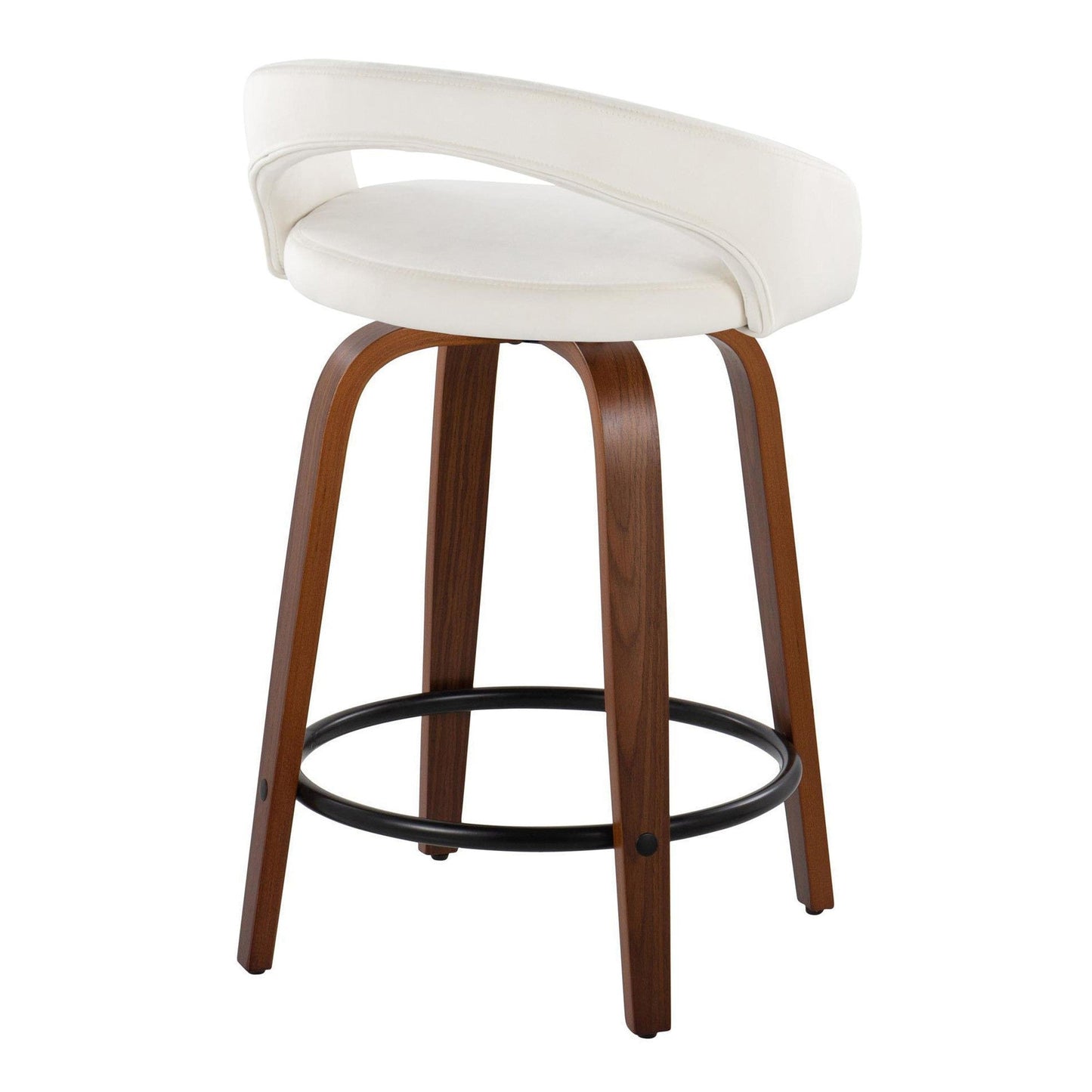Majestic Office Furniture Upholstered 24" Fixed-Height Counter Stool - Set of 2