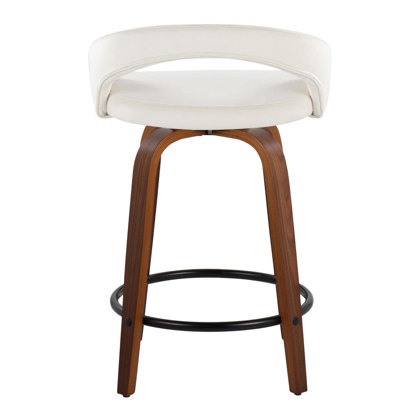 Majestic Office Furniture Upholstered 24" Fixed-Height Counter Stool - Set of 2