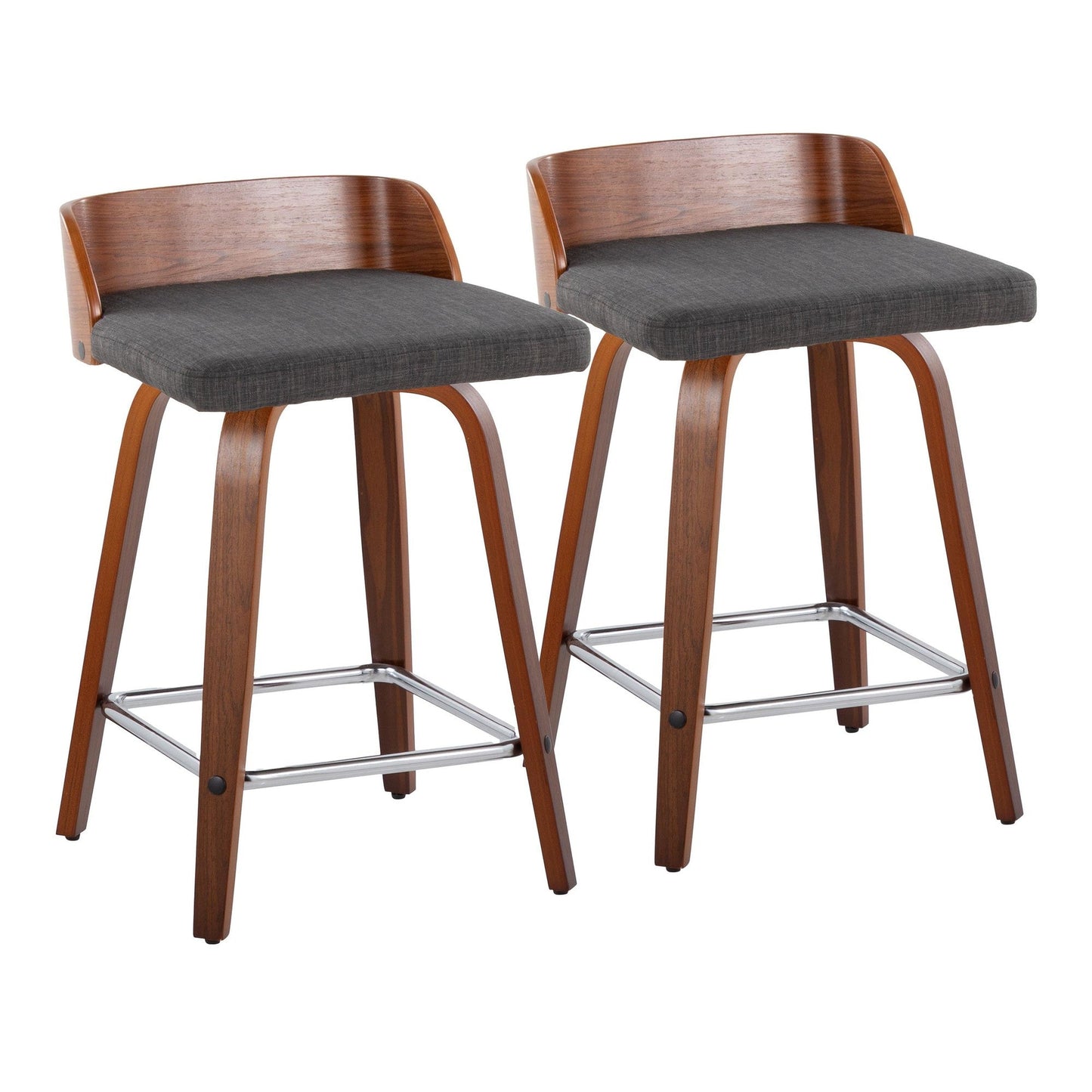 Majestic Office Furniture 24" Fixed-Height Counter Stool - Set of 2