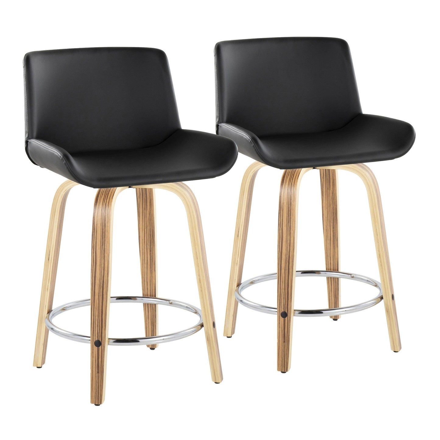Majestic Office Furniture 24" Fixed-Height Counter Stool - Set of 2