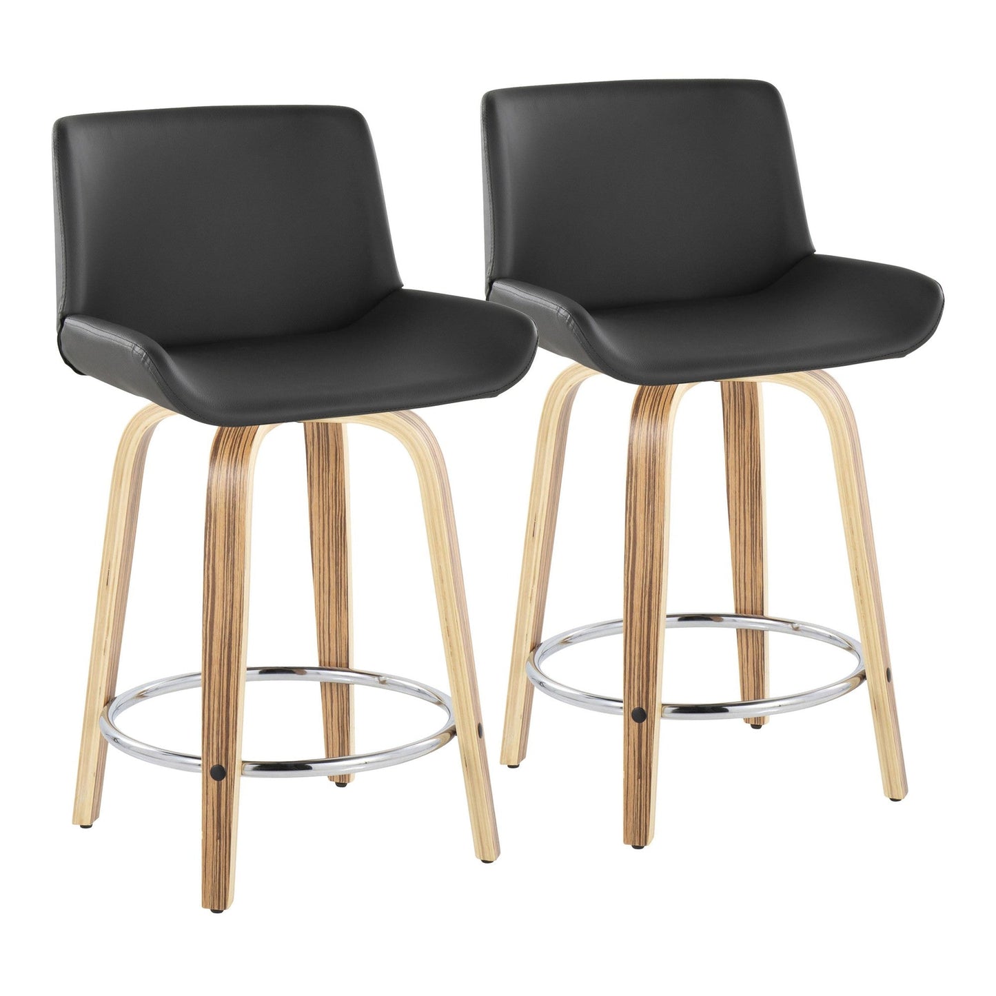Majestic Office Furniture 24" Fixed-Height Counter Stool - Set of 2