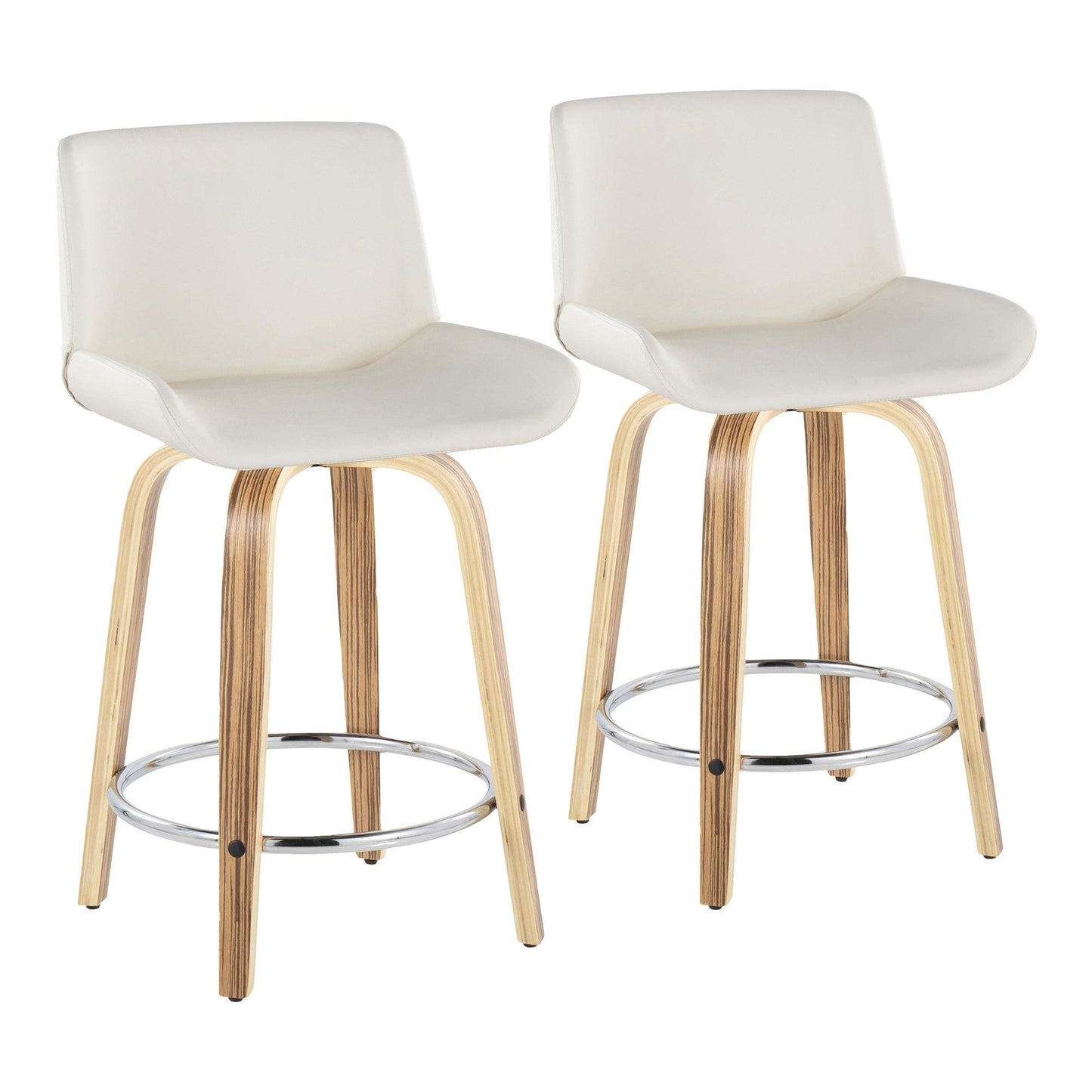 Majestic Office Furniture 24" Fixed-Height Counter Stool - Set of 2