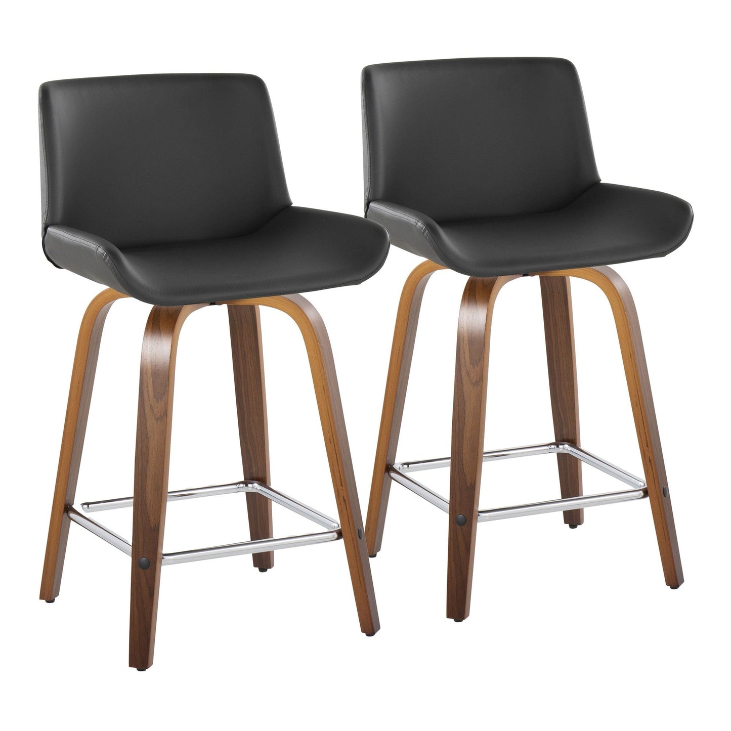 Majestic Office Furniture 24" Fixed-Height Counter Stool - Set of 2