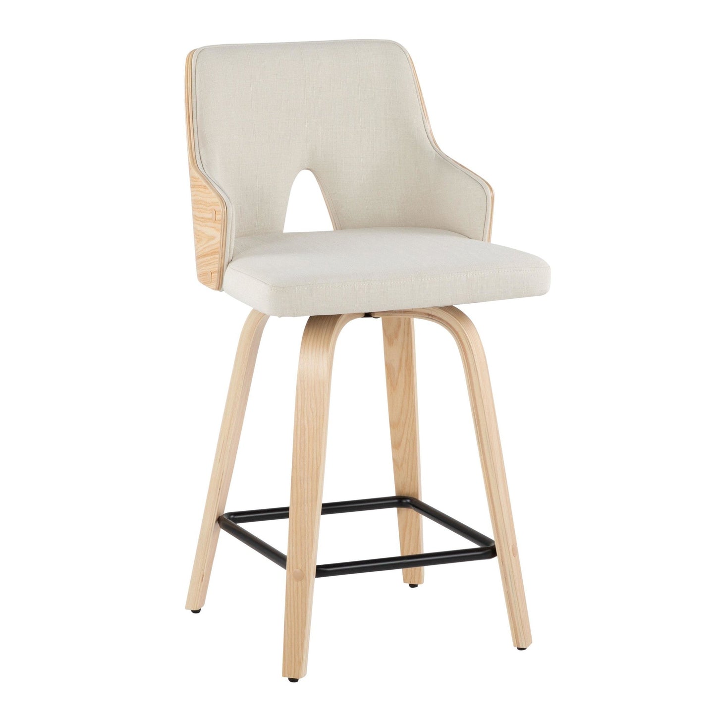 Majestic Office Furniture 24" Fixed-Height Counter Stool - Set of 2