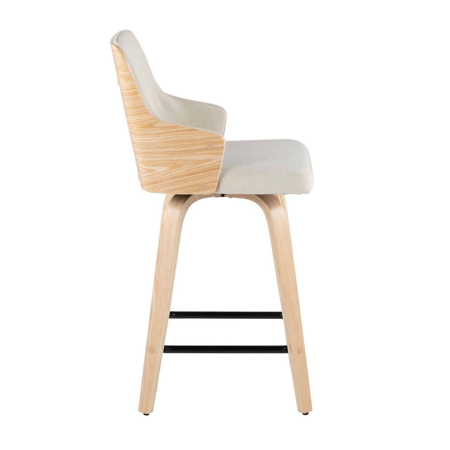Majestic Office Furniture 24" Fixed-Height Counter Stool - Set of 2