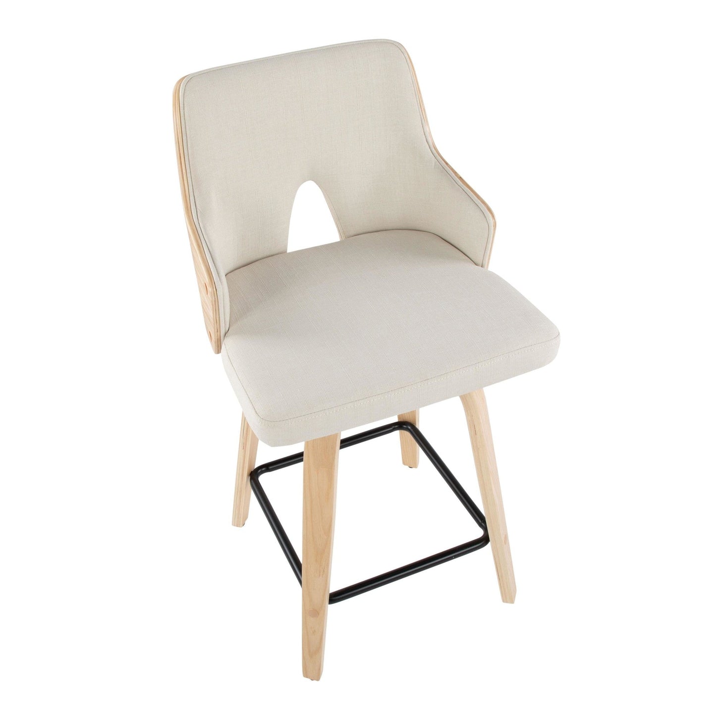 Majestic Office Furniture 24" Fixed-Height Counter Stool - Set of 2