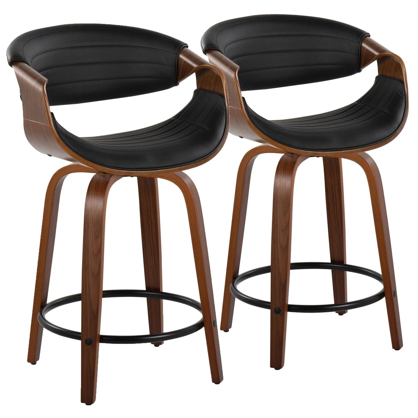 Majestic Office Furniture 24" Fixed-Height Counter Stool - Set of 2